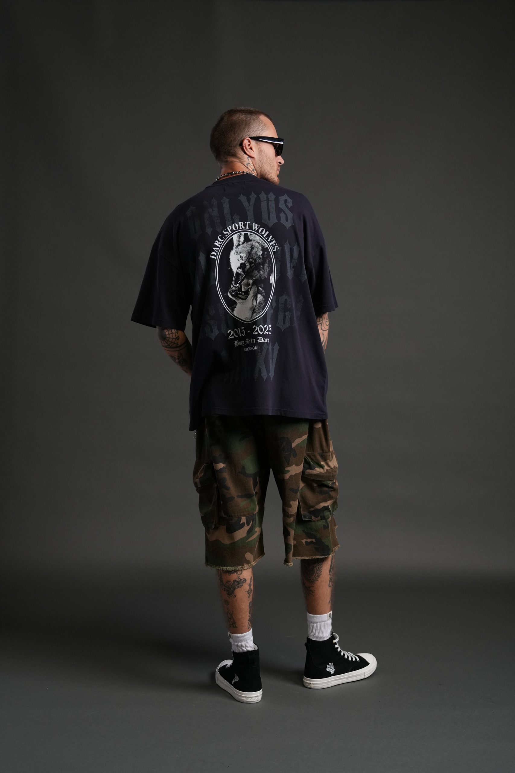 Wolf Blood Premium Oversized Tee in Nightshade - Image 6