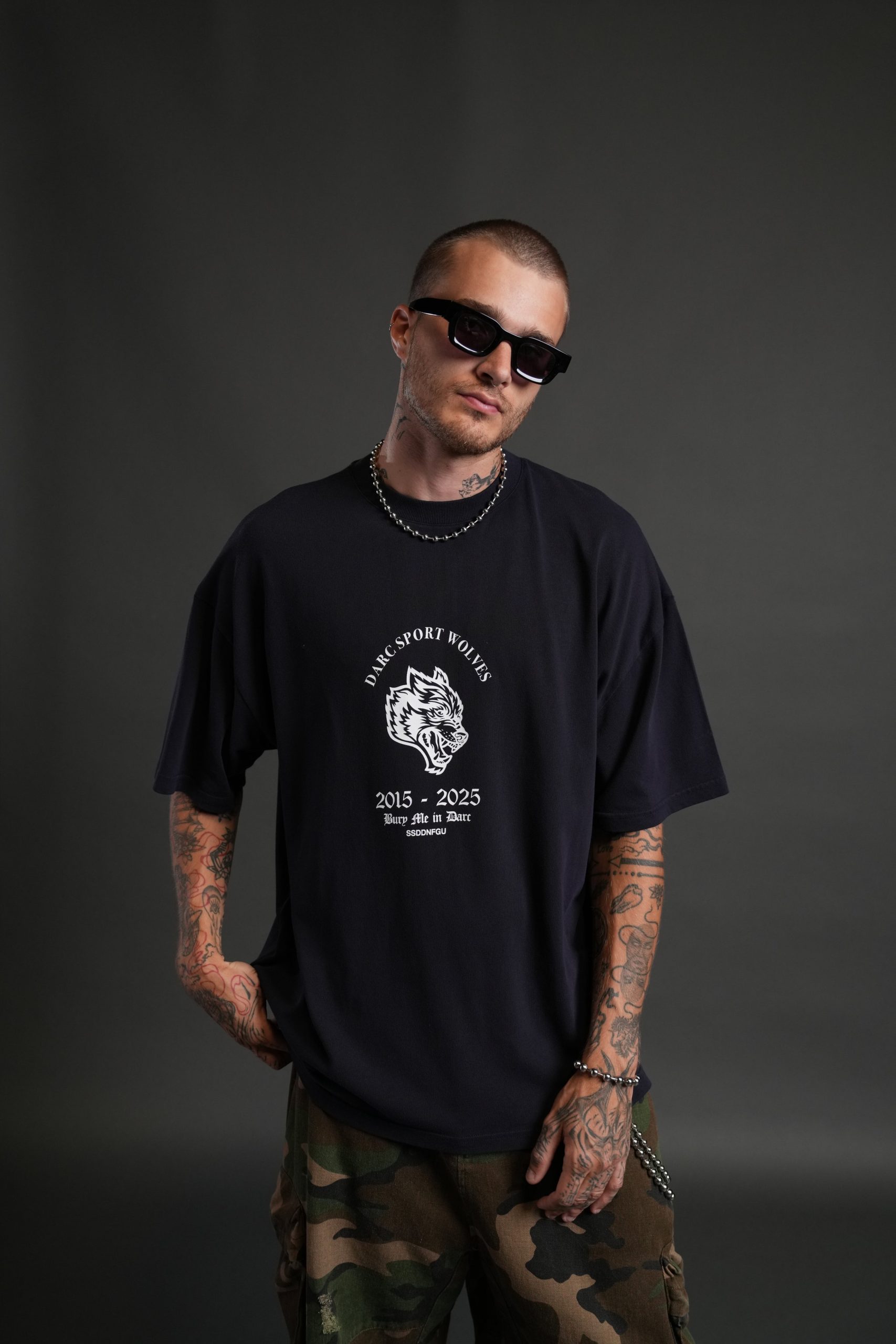 Wolf Blood Premium Oversized Tee in Nightshade - Image 2