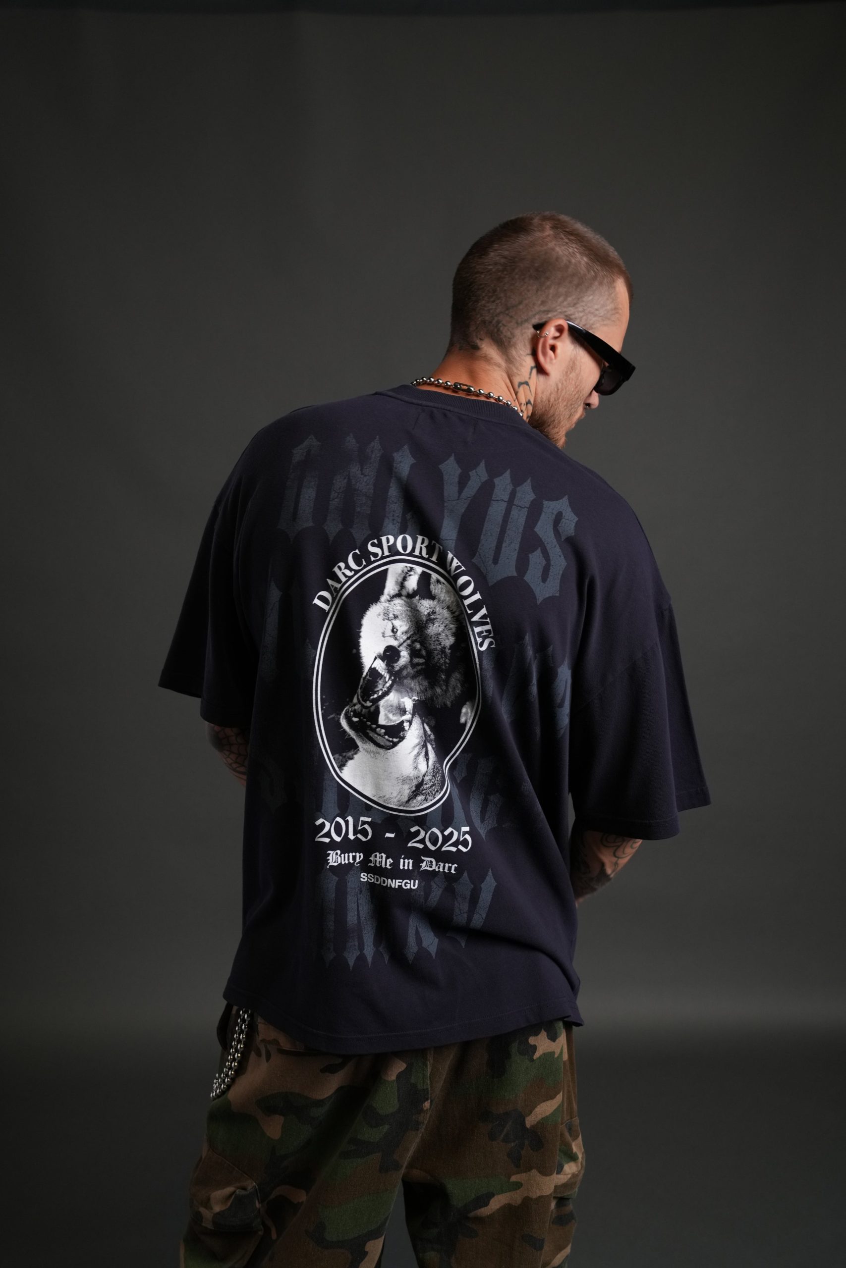 Wolf Blood Premium Oversized Tee in Nightshade - Image 4