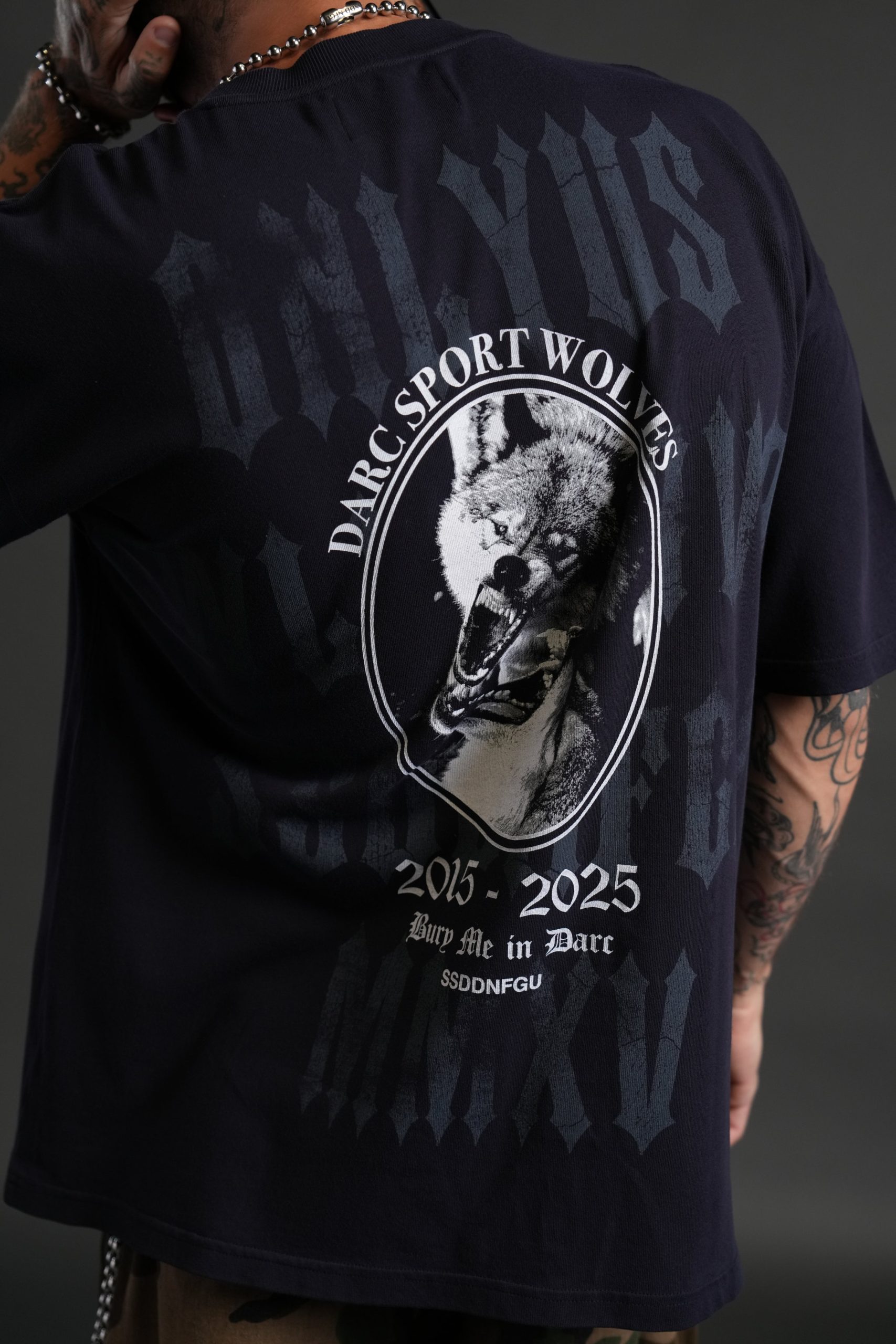 Wolf Blood Premium Oversized Tee in Nightshade - Image 8