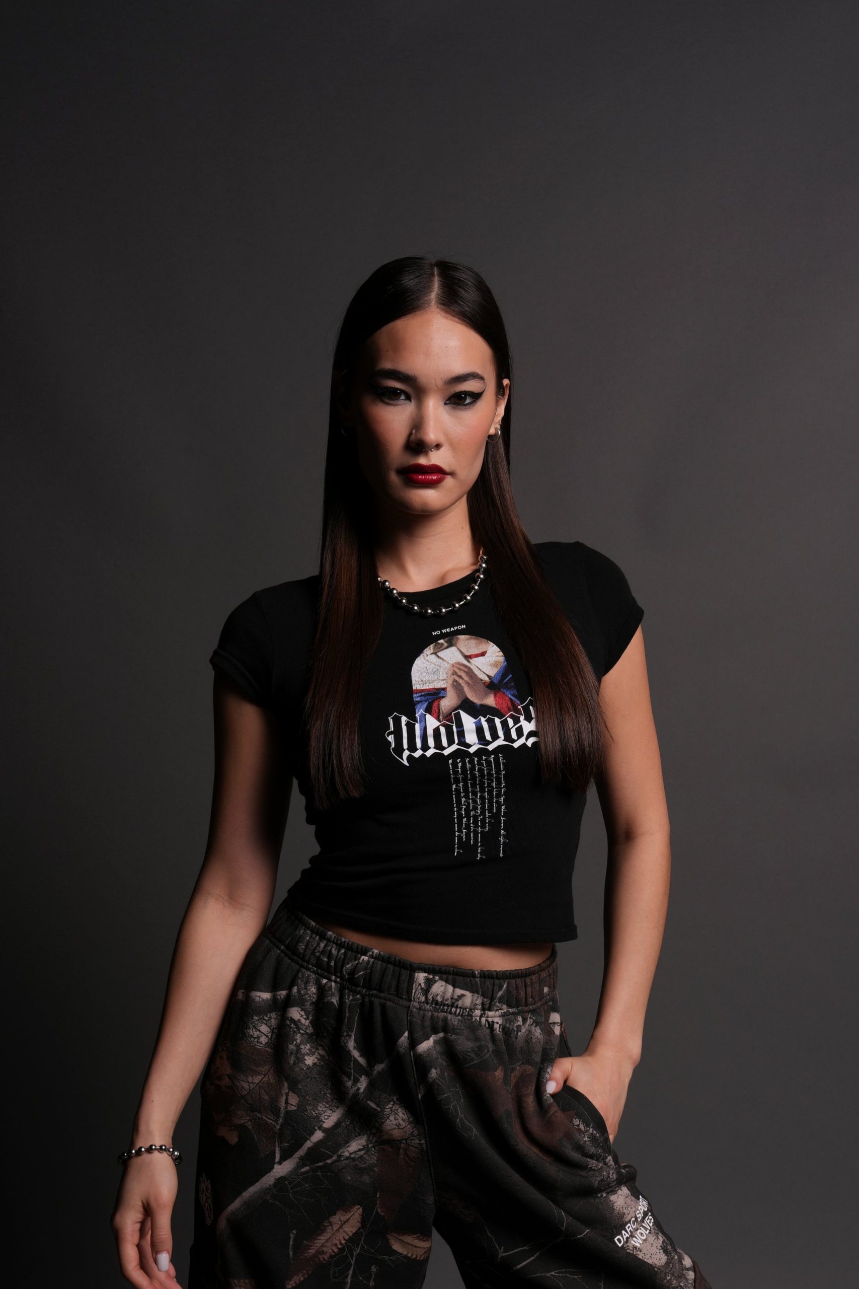 Now and Forever Baby Tee in Black