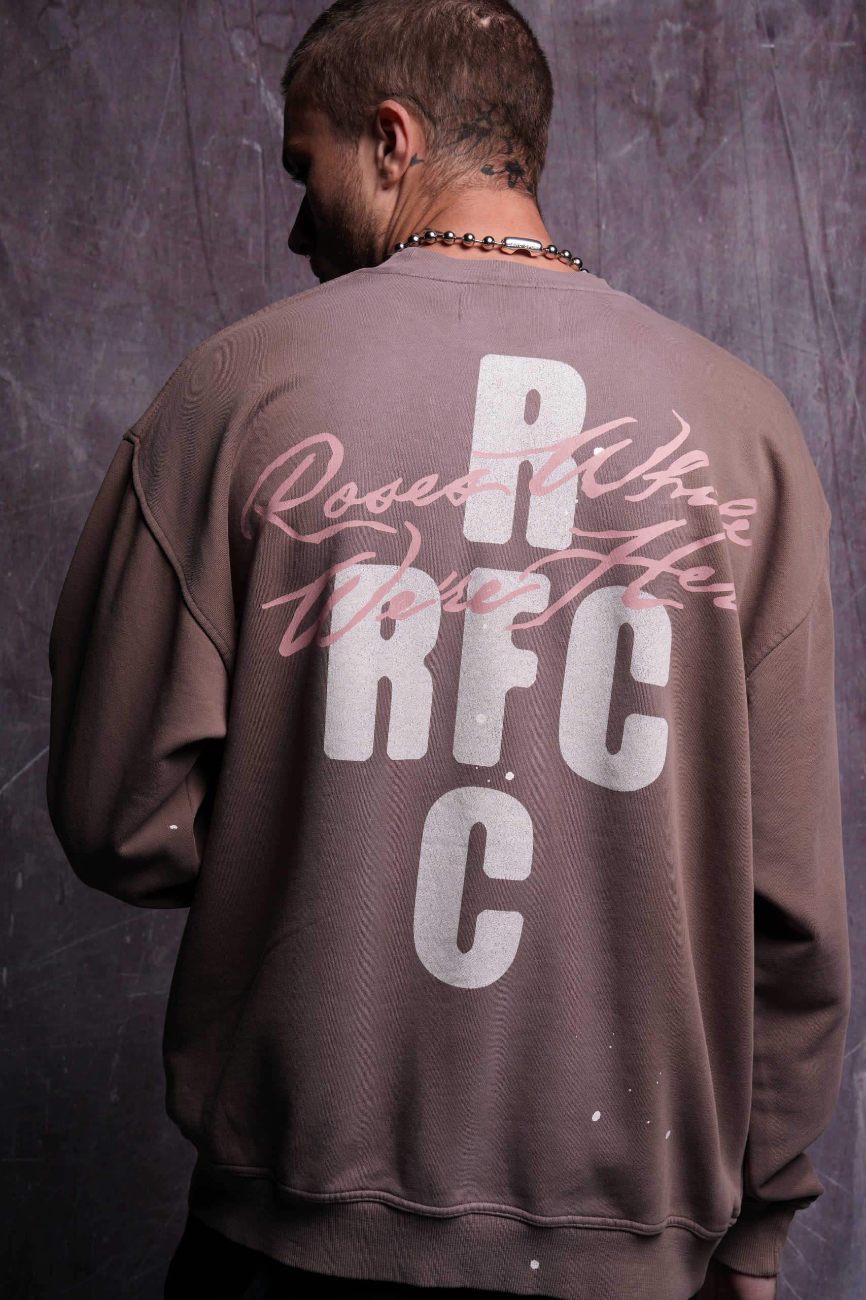 RFC NFGU London Crewneck in Mojave Brown Sun Fade - Image 8