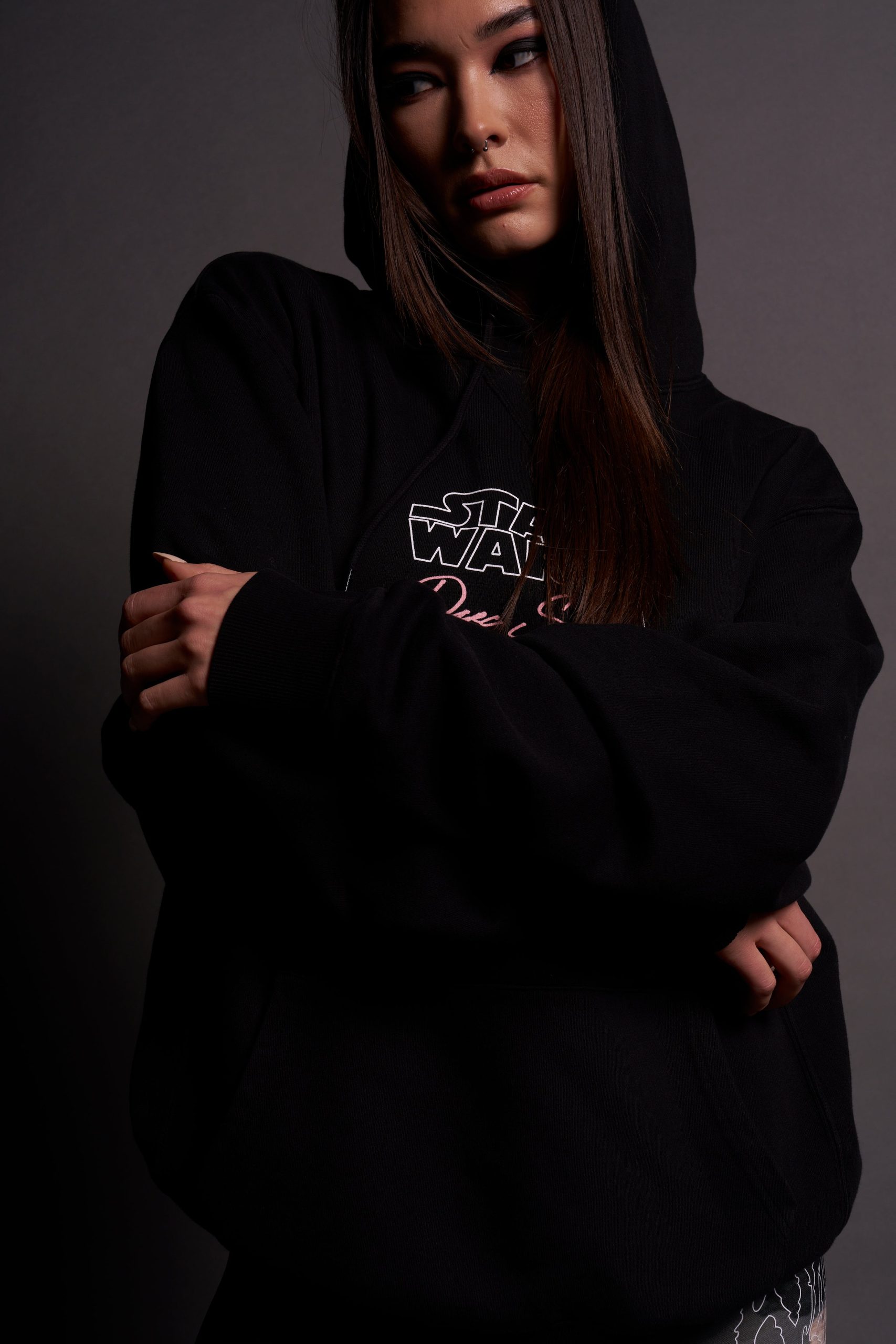 Forbidden Love She Dakota Hoodie in Black - Image 7