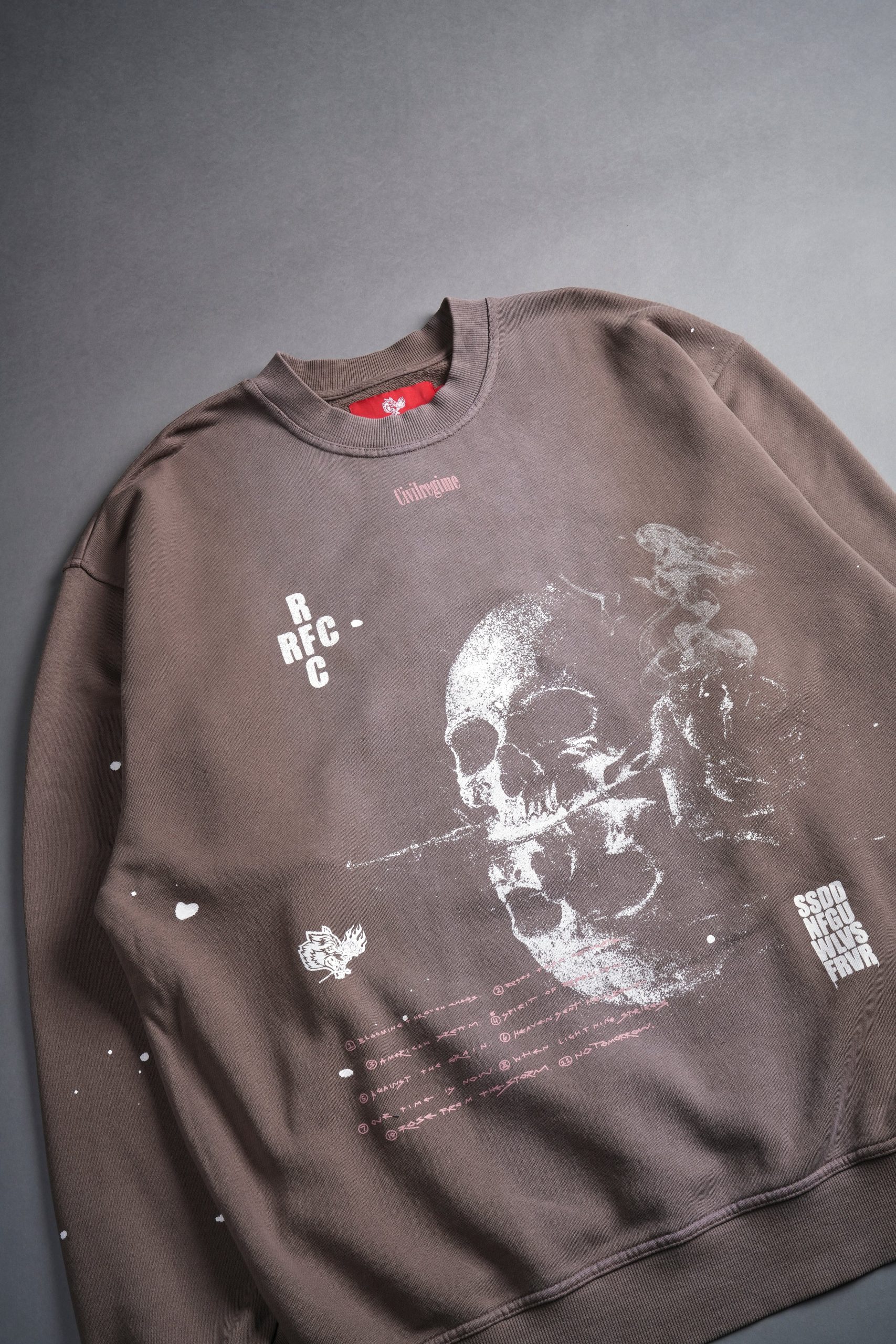 RFC NFGU London Crewneck in Mojave Brown Sun Fade - Image 4