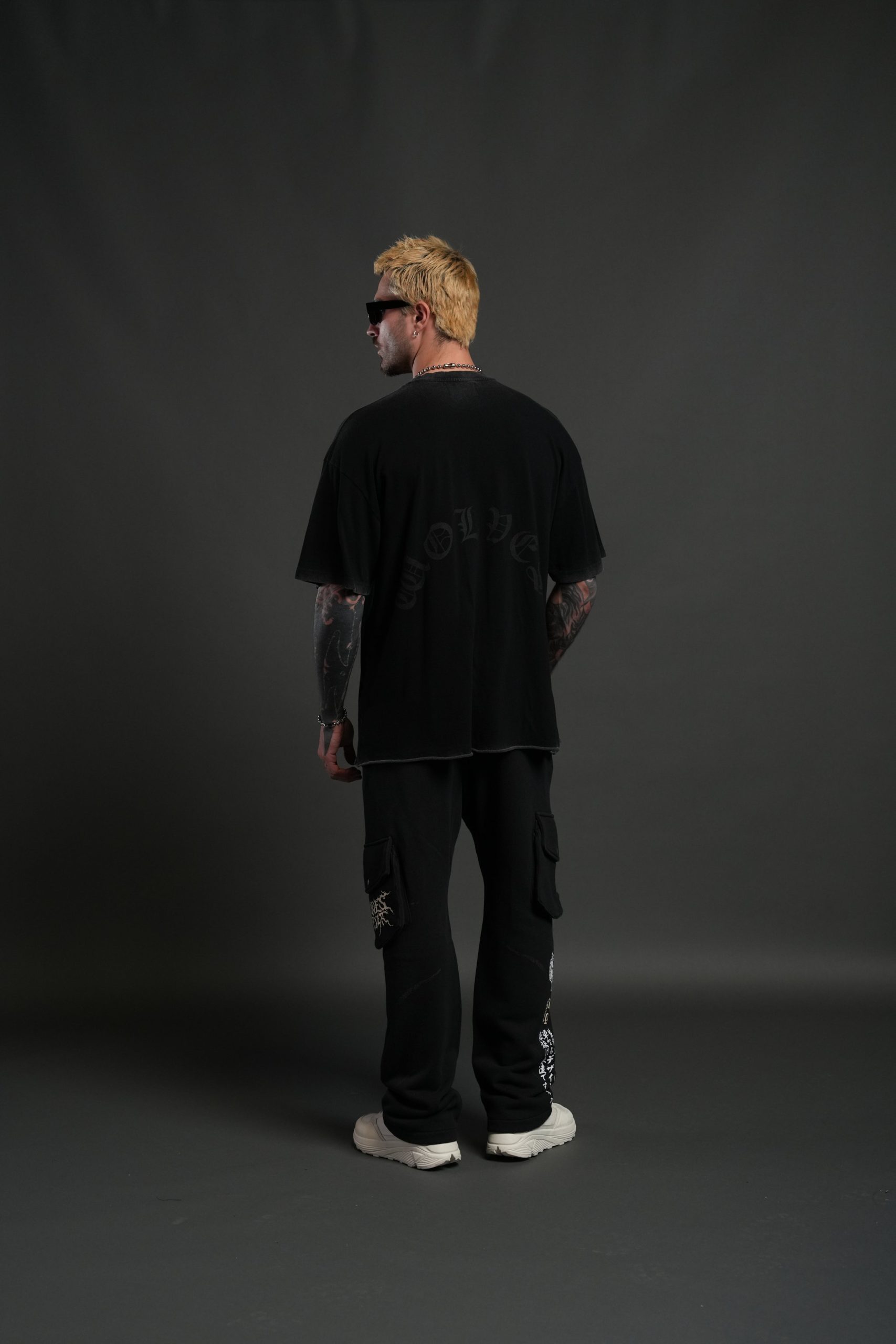 Darc Inferno Bigelow Cargo Sweat Pants in Black - Image 7
