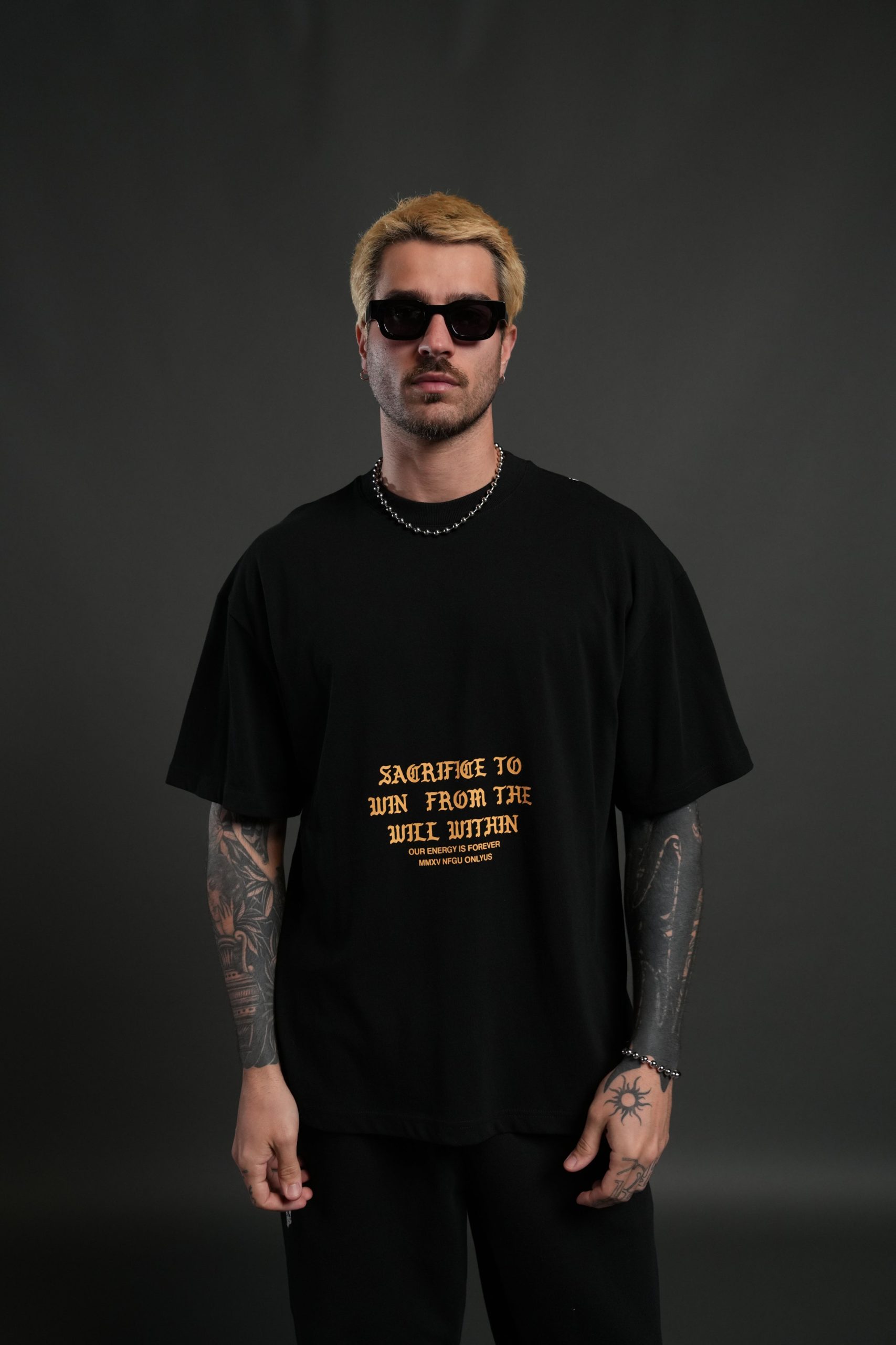 The Will Within Premium Oversized Tee in Black - Image 2