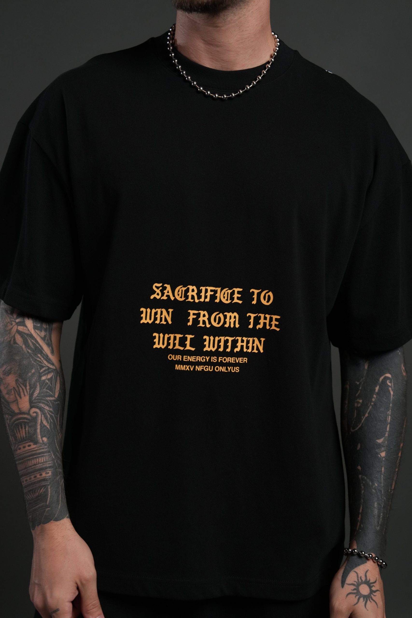 The Will Within Premium Oversized Tee in Black - Image 6