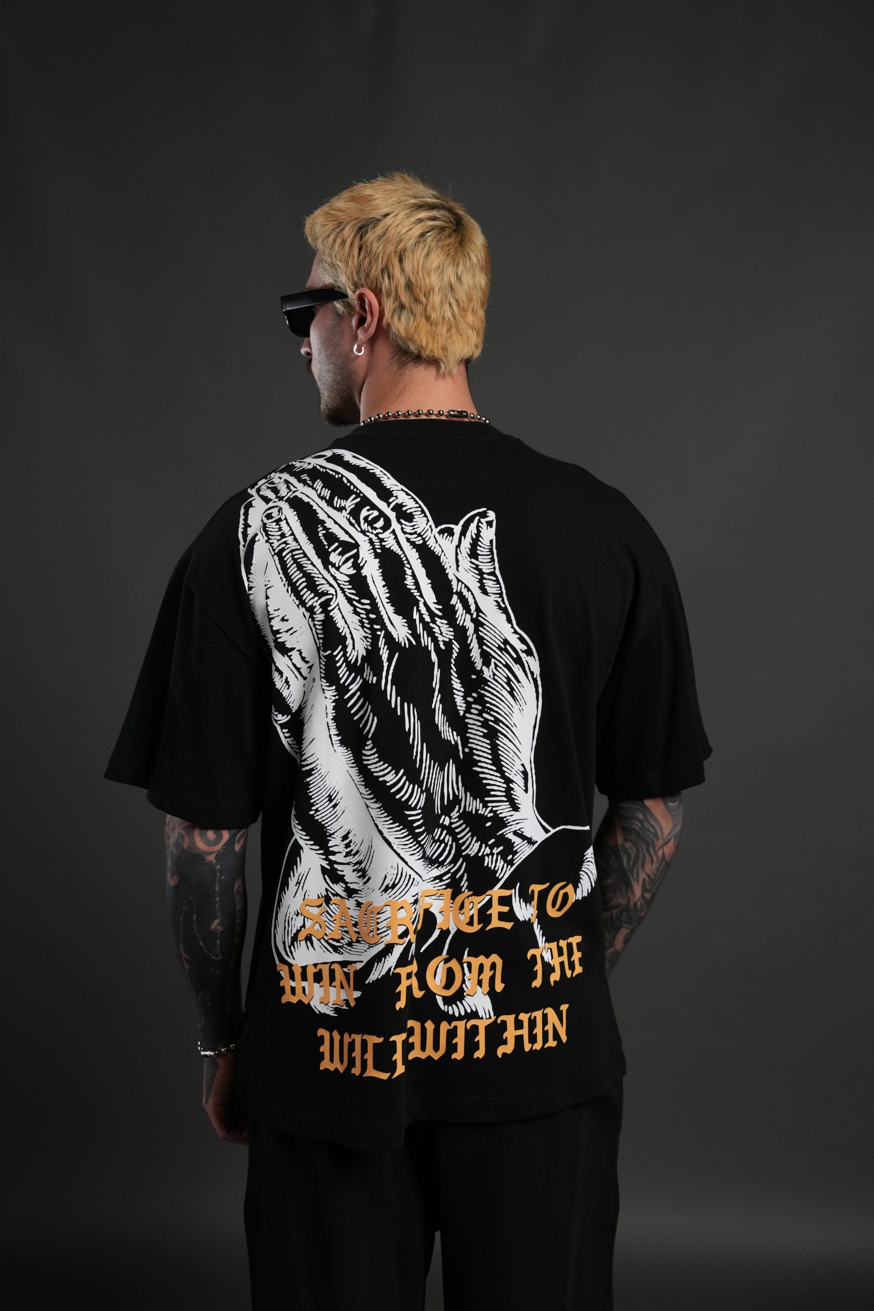 The Will Within Premium Oversized Tee in Black - Image 4