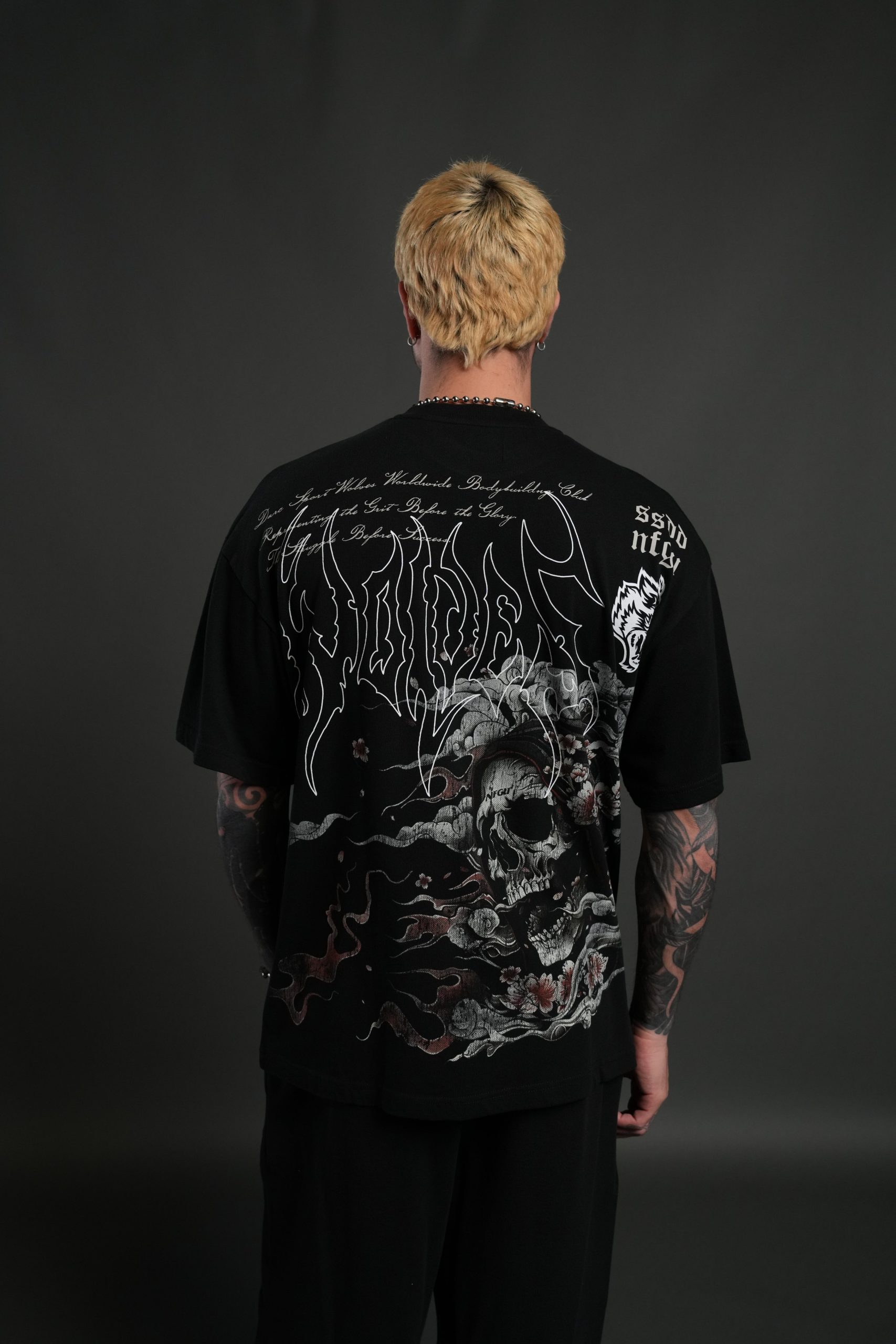 Shonen's Past Premium Oversized Tee in Black - Image 4