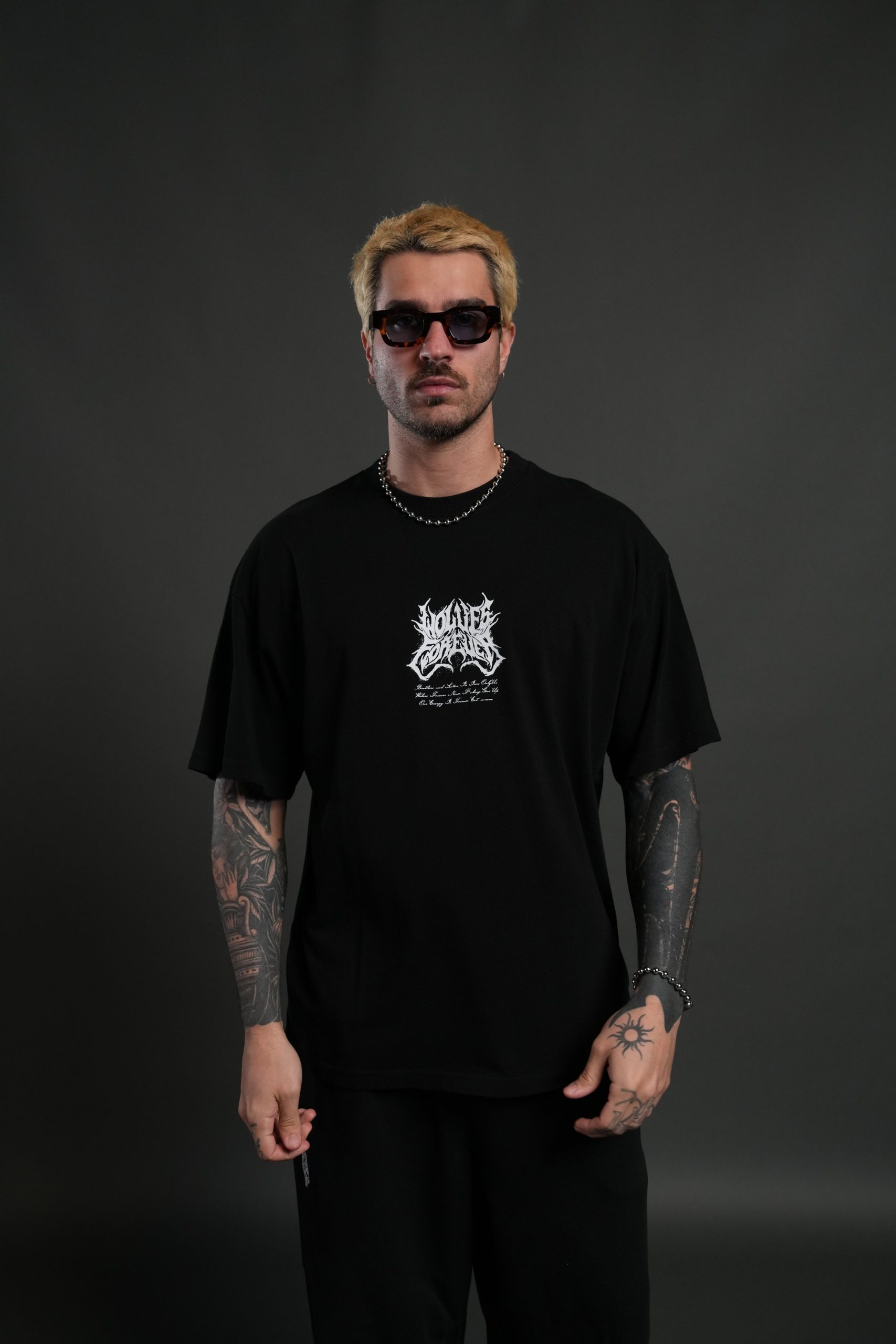Sheer Loyalty Premium Oversized Tee in Black - Image 2