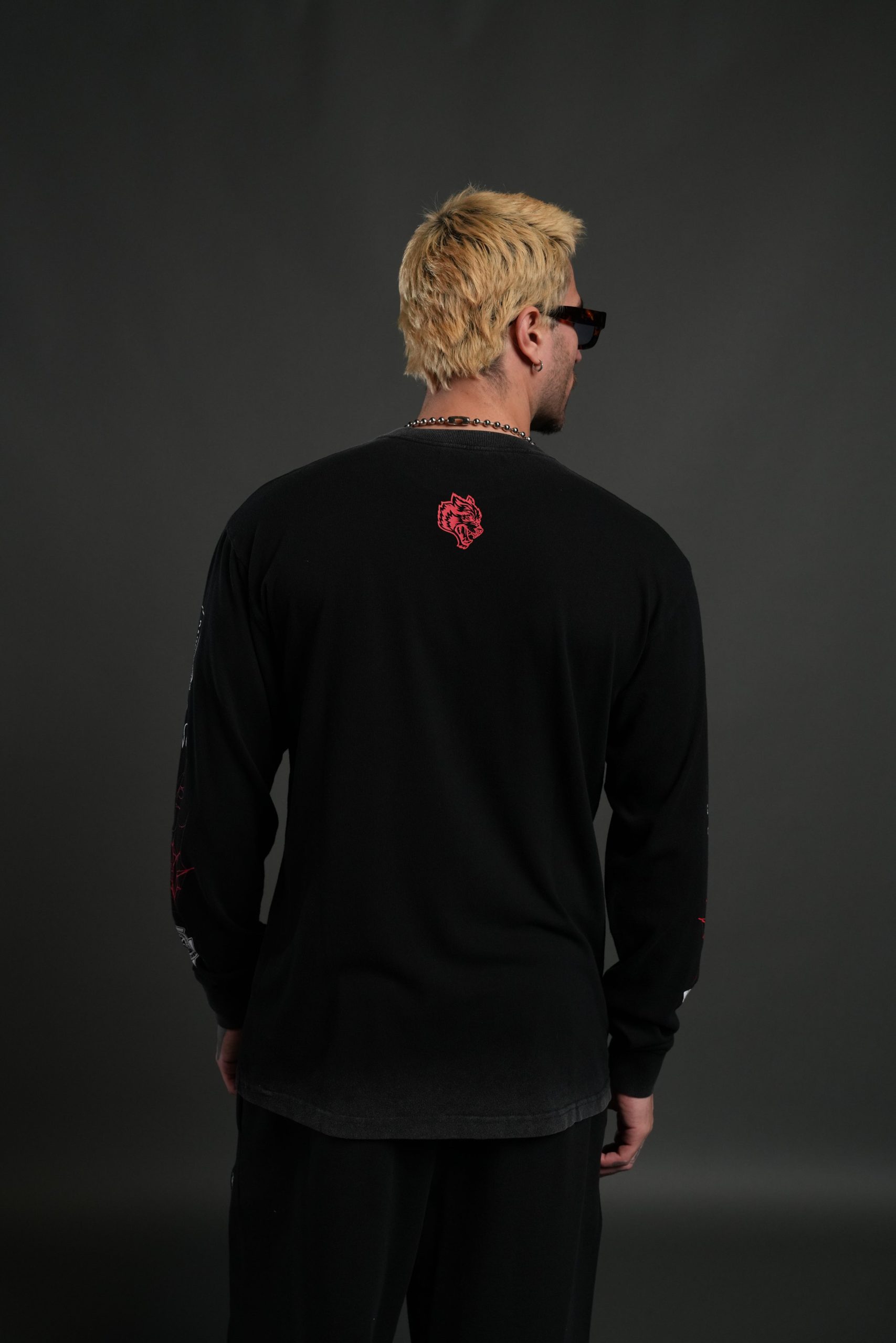 Blood Thirsty Webs Premium L/S Tee in Black - Image 2