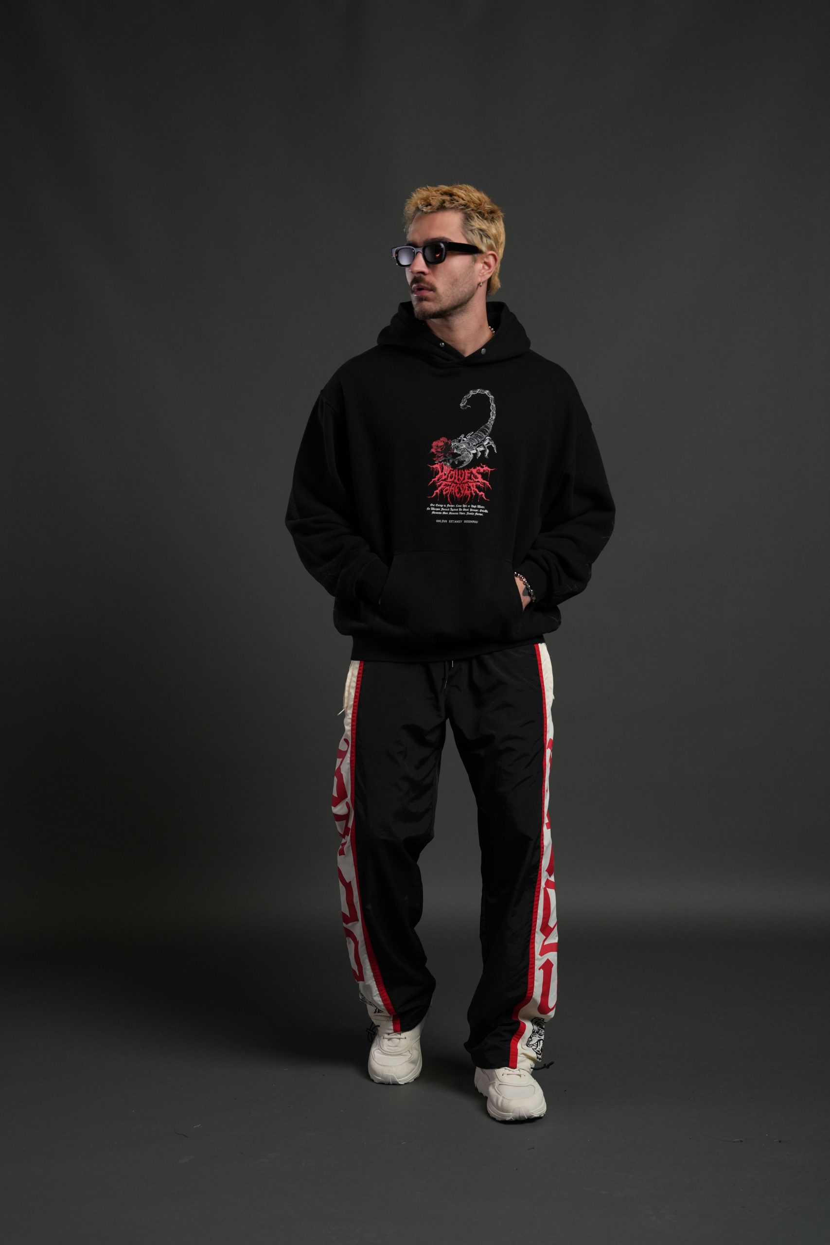 Scorpion Thorns Pierce Hoodie in Black - Image 5
