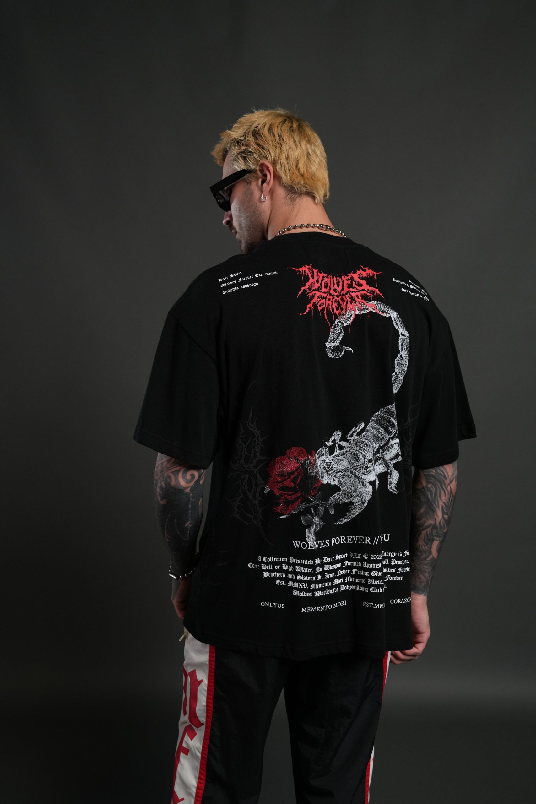 Scorpion Thorns Premium Oversized Tee in Black - Image 4