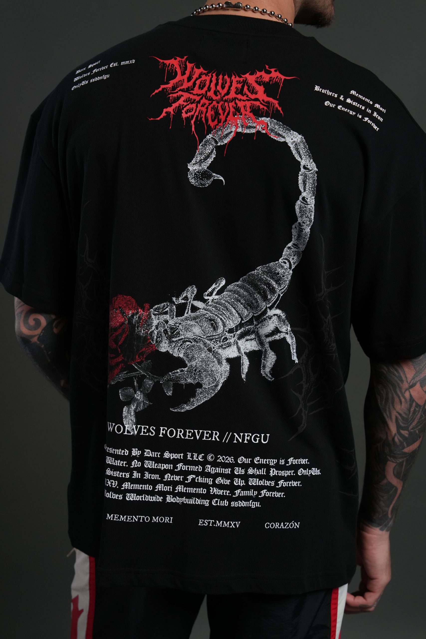 Scorpion Thorns Premium Oversized Tee in Black - Image 8