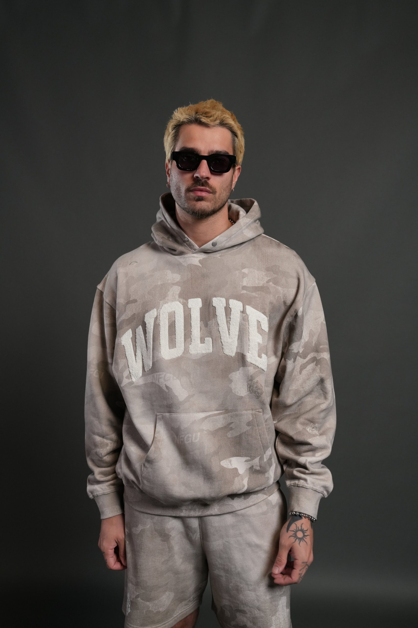 Always Loyal Unisex Pierce Hoodie in Clay Vintage Woodland Camo - Image 2