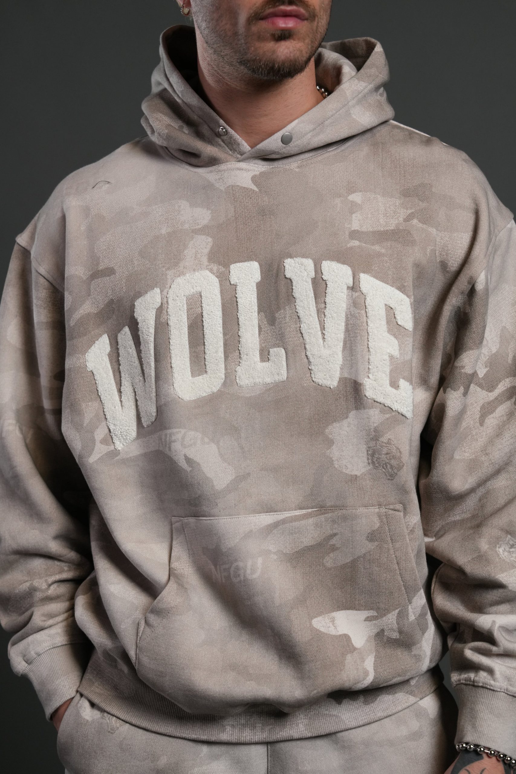 Always Loyal Unisex Pierce Hoodie in Clay Vintage Woodland Camo - Image 4