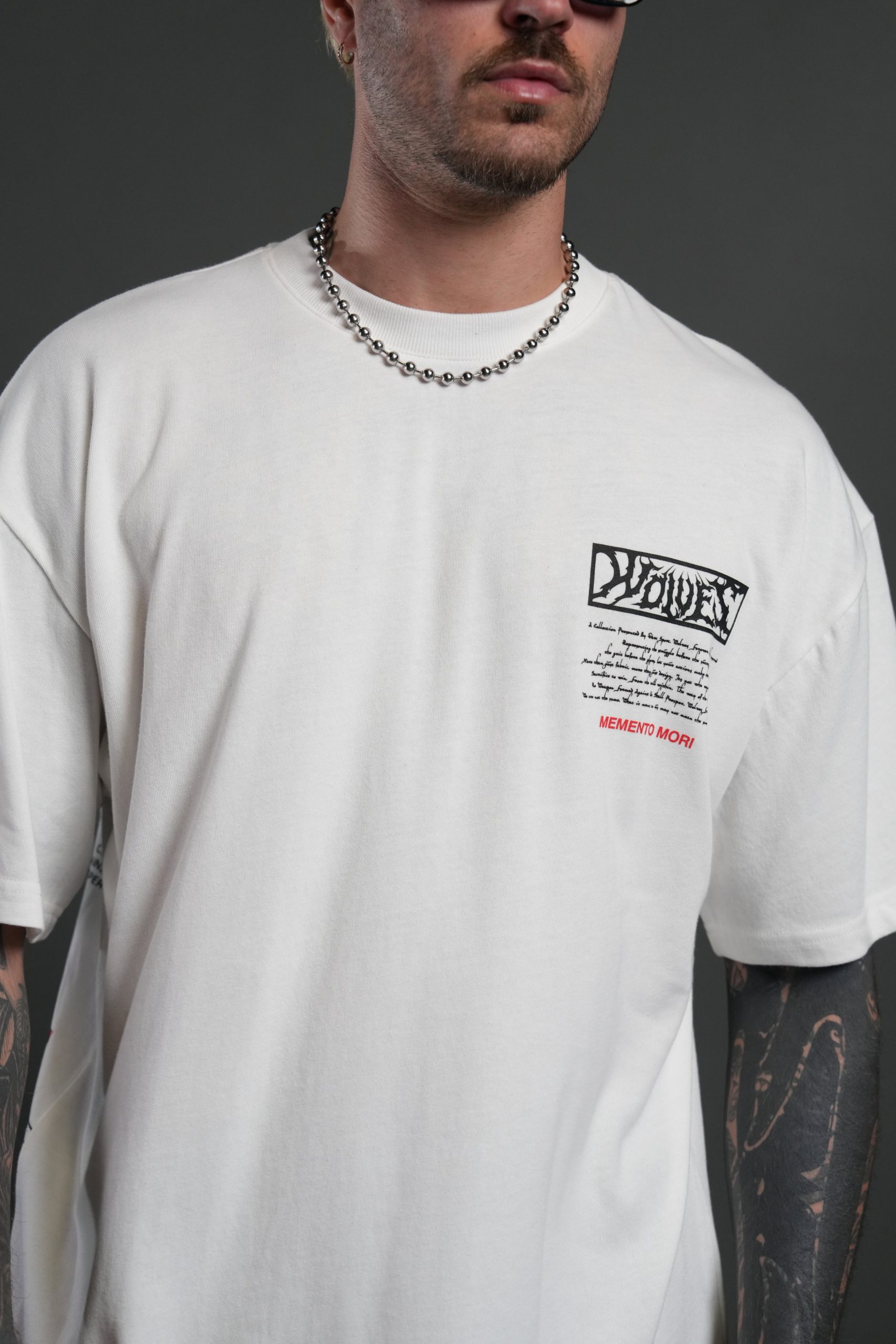 Create V2 Premium Oversized Tee in Cream - Image 7