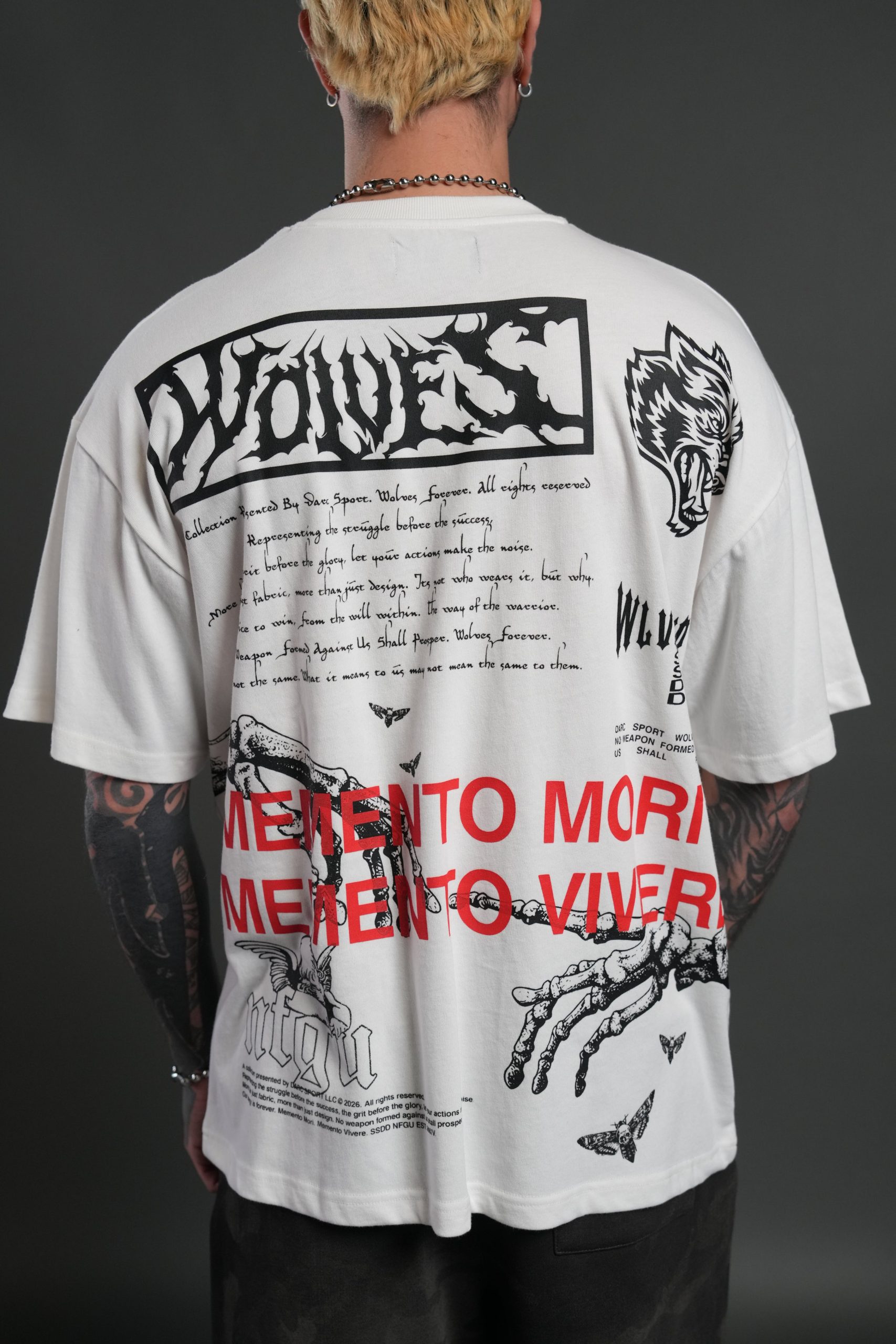 Create V2 Premium Oversized Tee in Cream - Image 8
