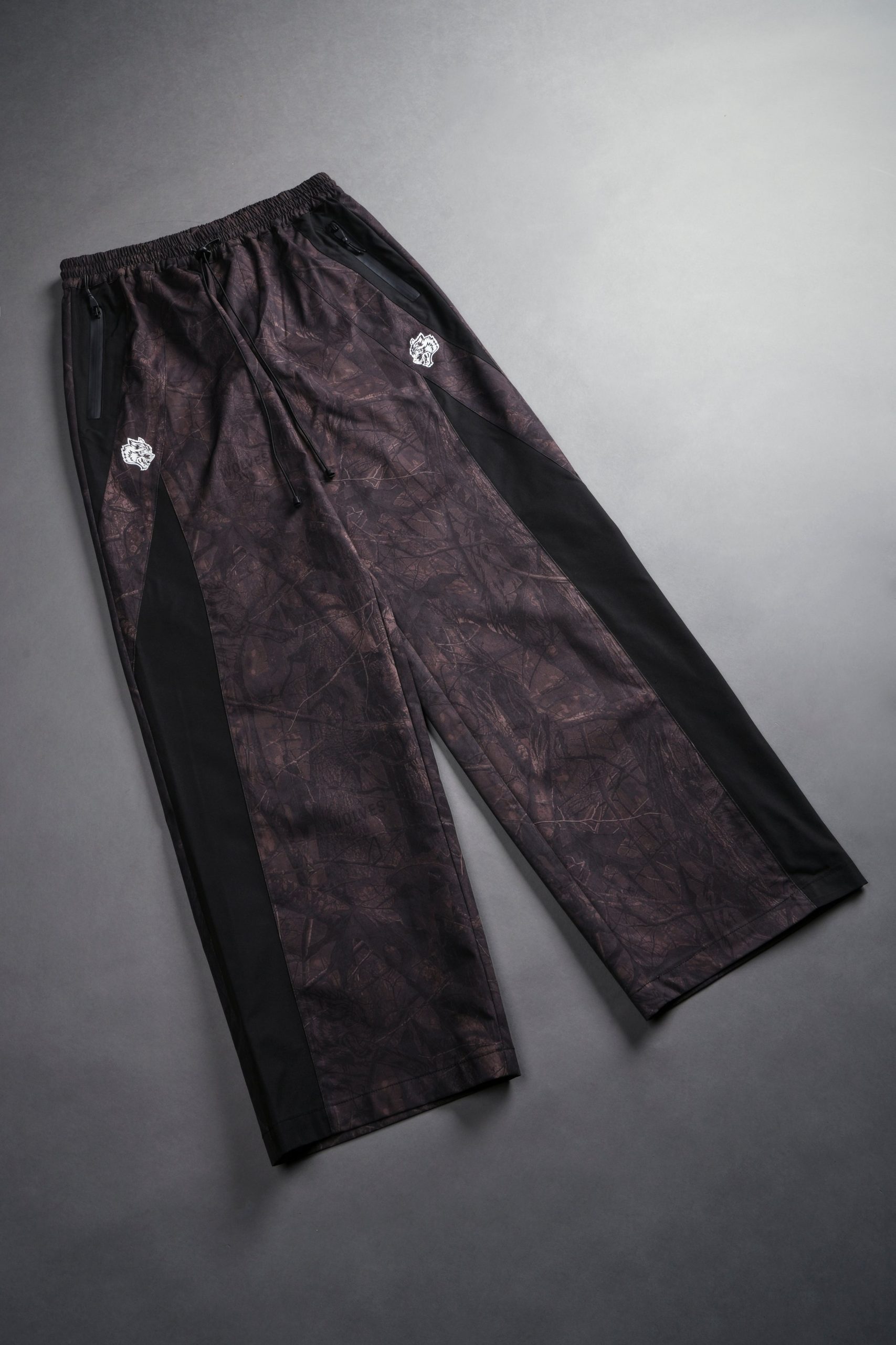 Dual Brolic Unisex Track Pants in Brown Driftwood Forest Camo - Image 8