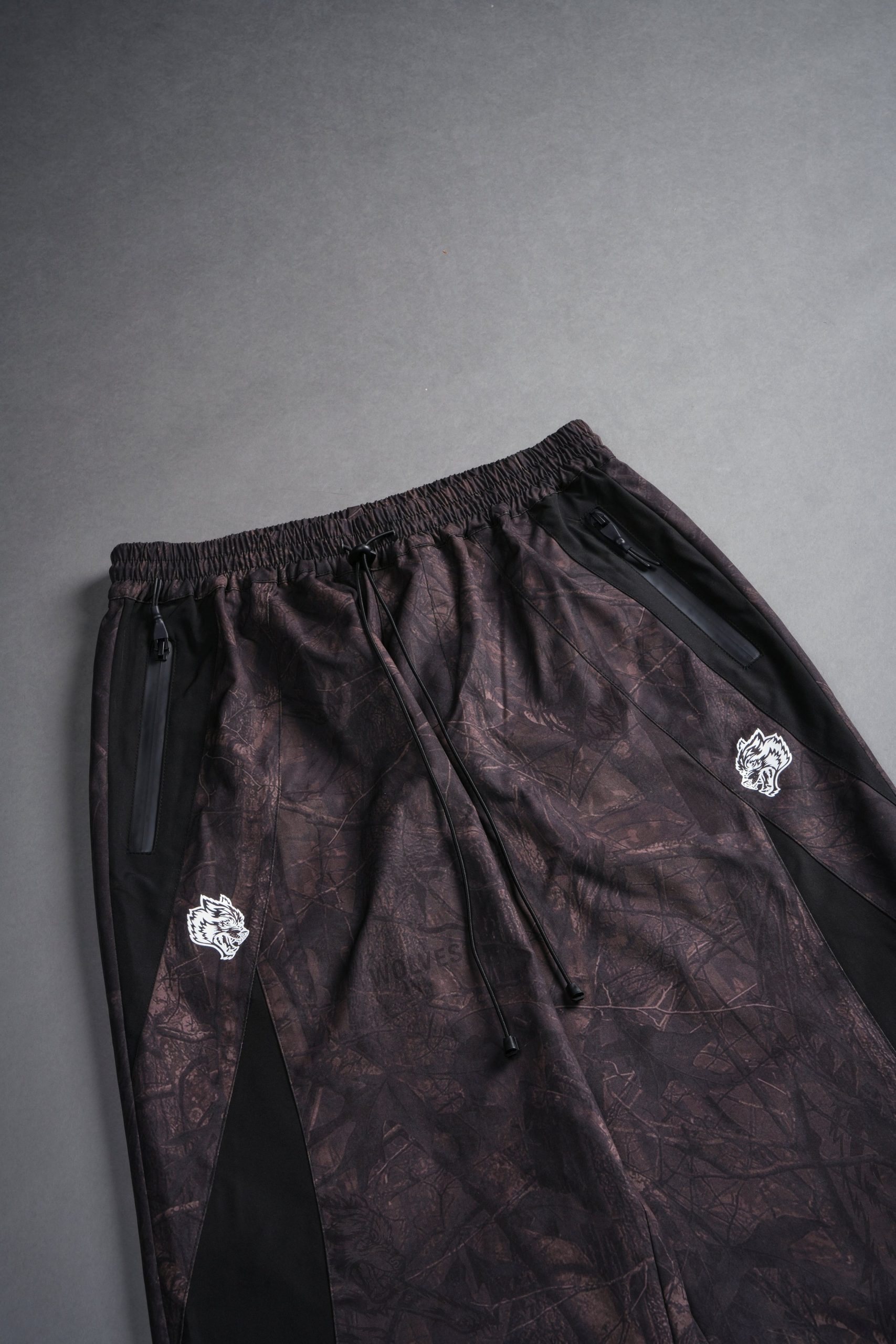 Dual Brolic Unisex Track Pants in Brown Driftwood Forest Camo - Image 9