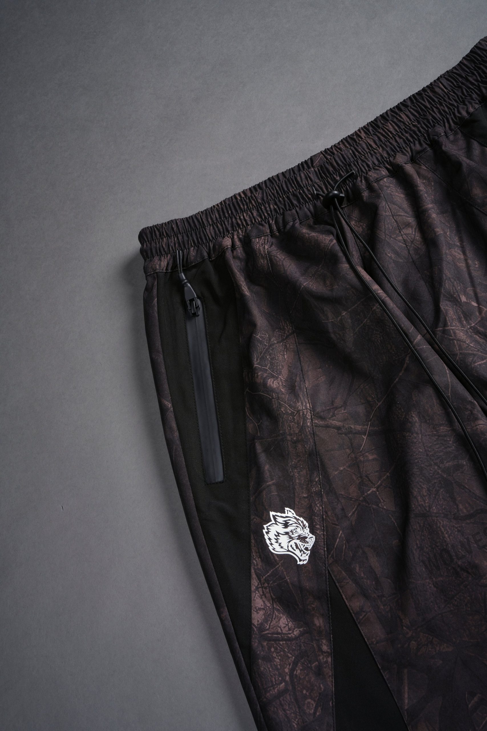 Dual Brolic Unisex Track Pants in Brown Driftwood Forest Camo - Image 6