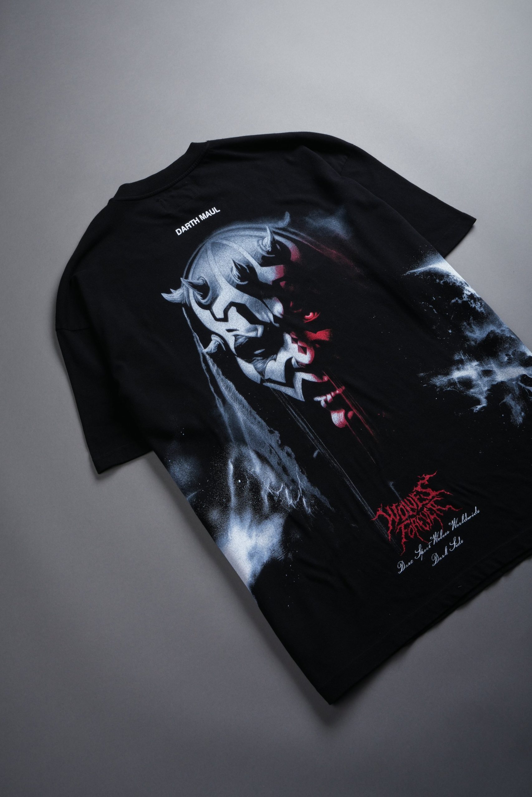 Dark Rage Side By Side Series Premium Oversized Tee in Black - Image 9