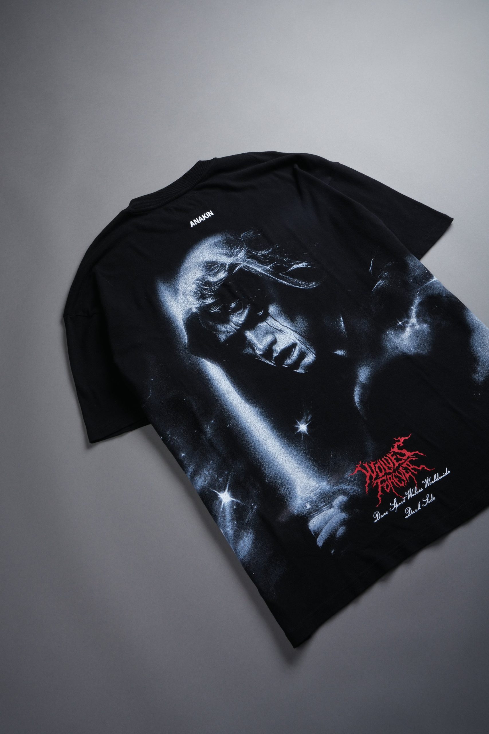 Dark Fate Side By Side Series Premium Oversized Tee in Black - Image 9