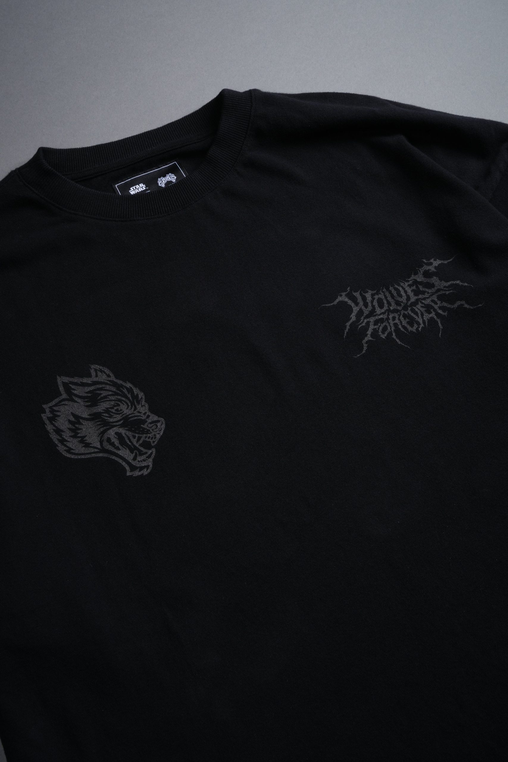 Dark Fate Side By Side Series Premium Oversized Tee in Black - Image 11