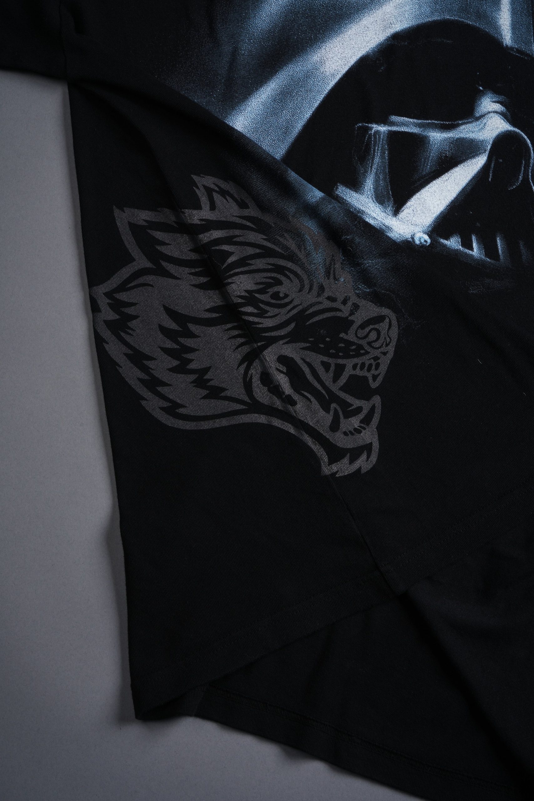 Dark Fate Side By Side Series Premium Oversized Tee in Black - Image 12