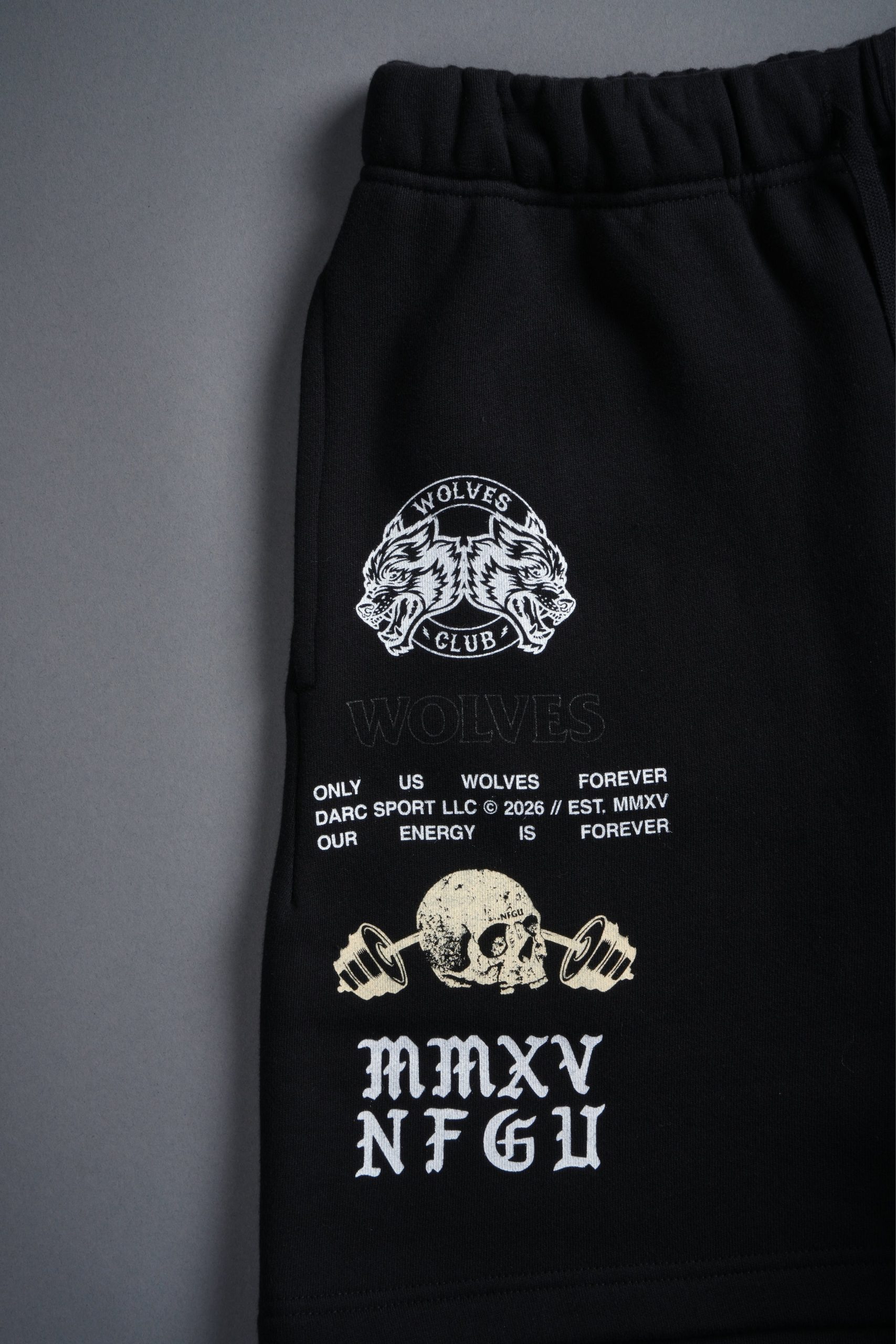 Hollow Virtue Post Lounge Sweat Shorts in Black - Image 8