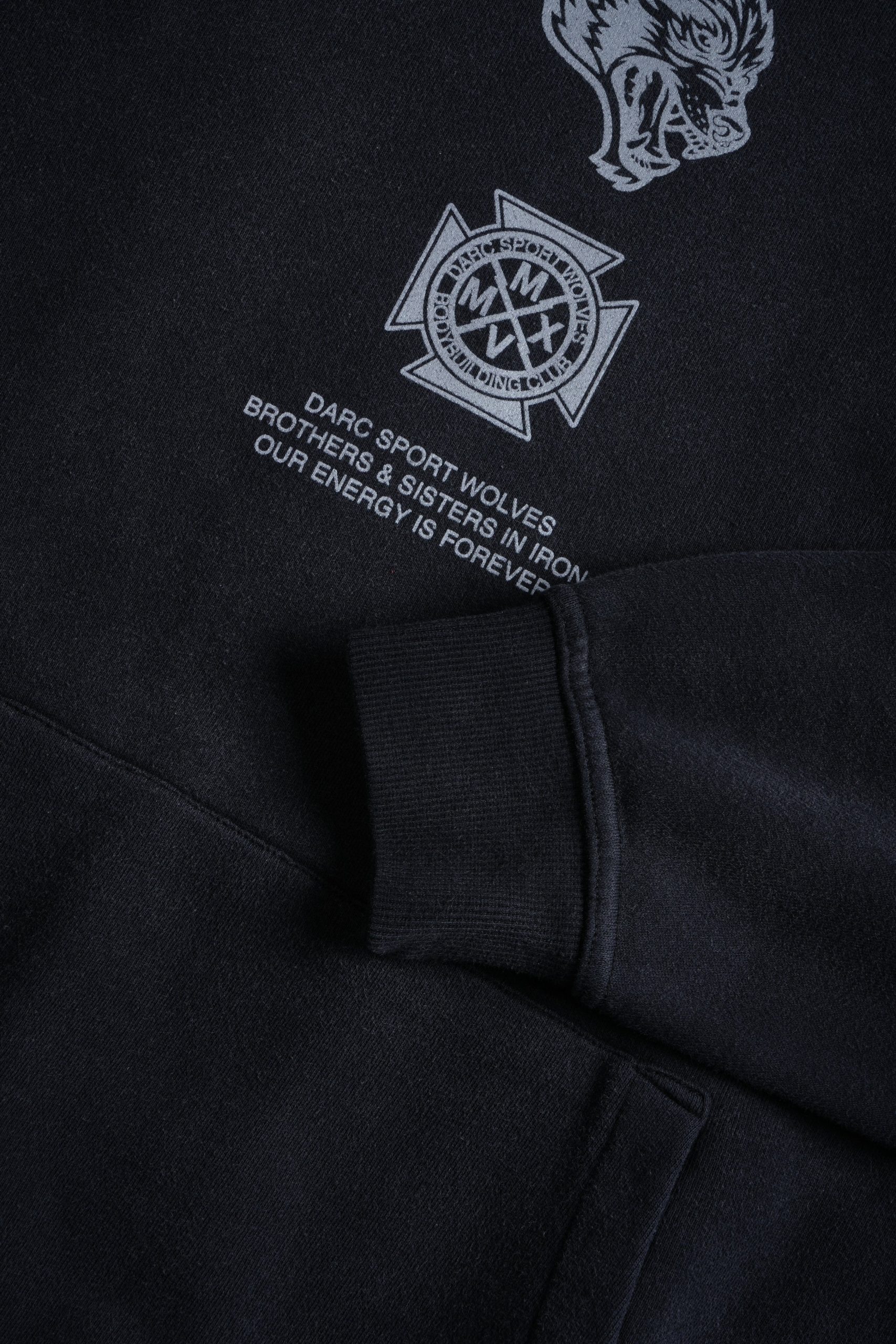 Ashes of the Dark V2 Pierce Hoodie in Black Drift Wash - Image 10