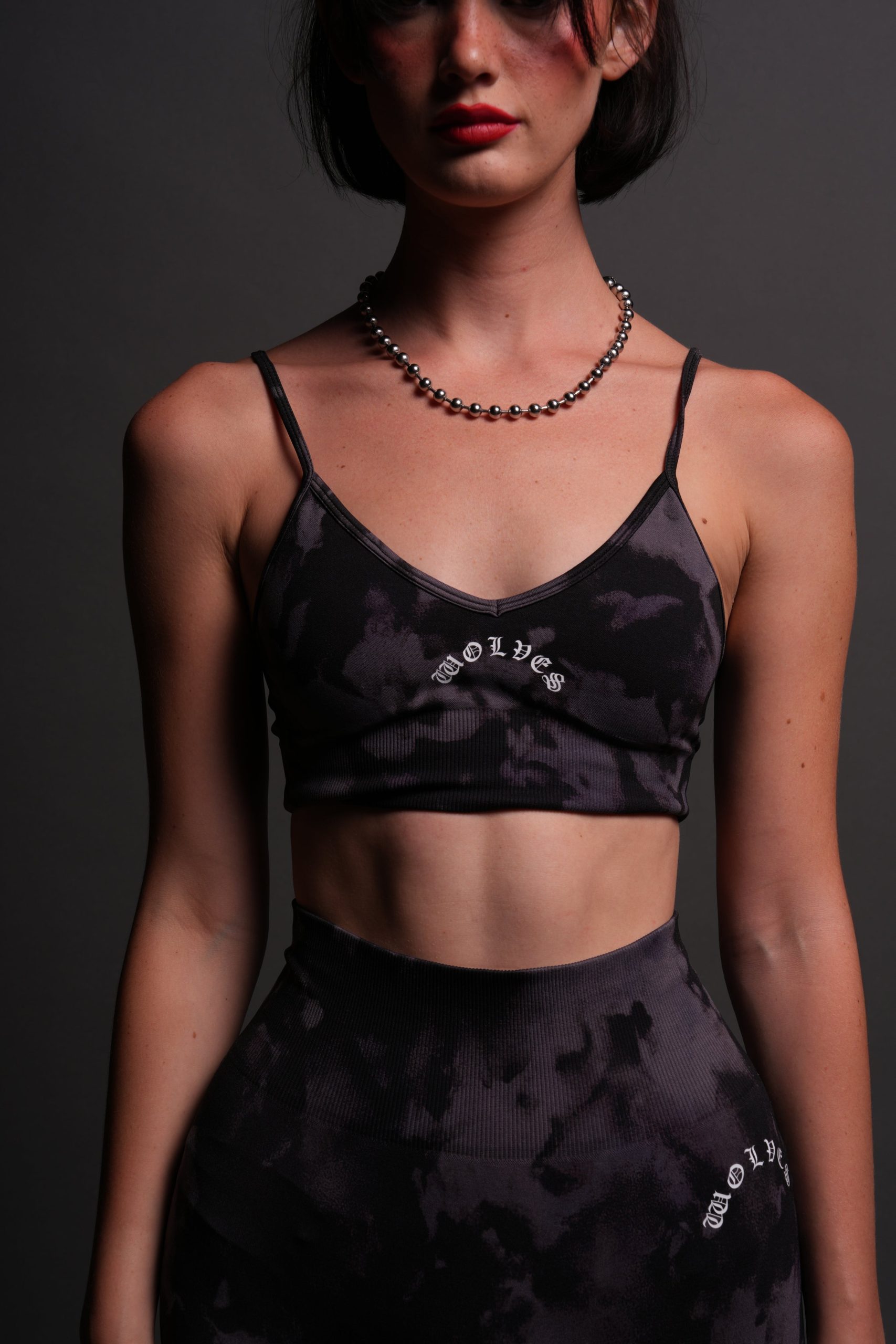 Chopper Everson Seamless Sports Bra in Big Purple Night Marble