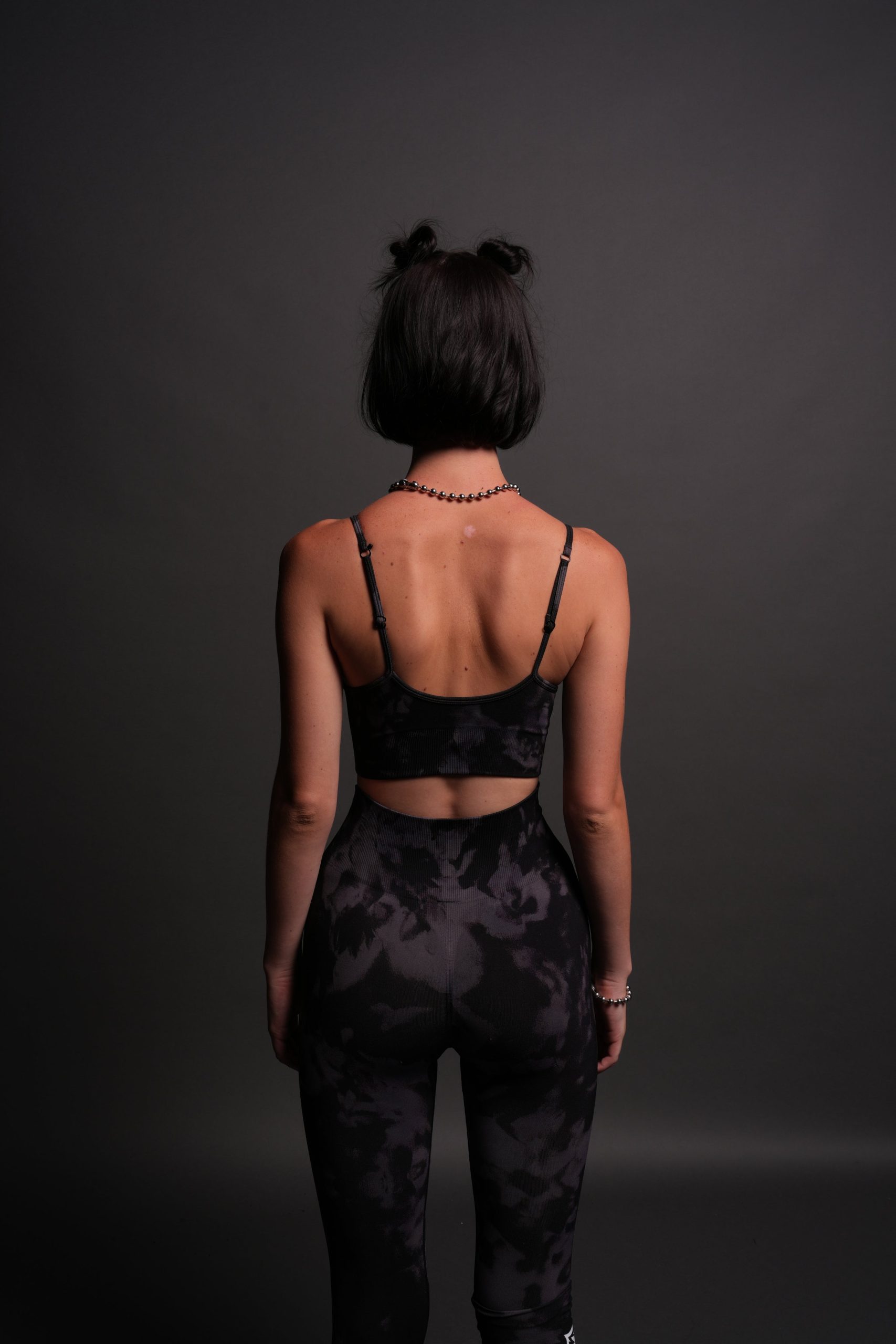 Chopper Everson Seamless Sports Bra in Big Purple Night Marble - Image 2