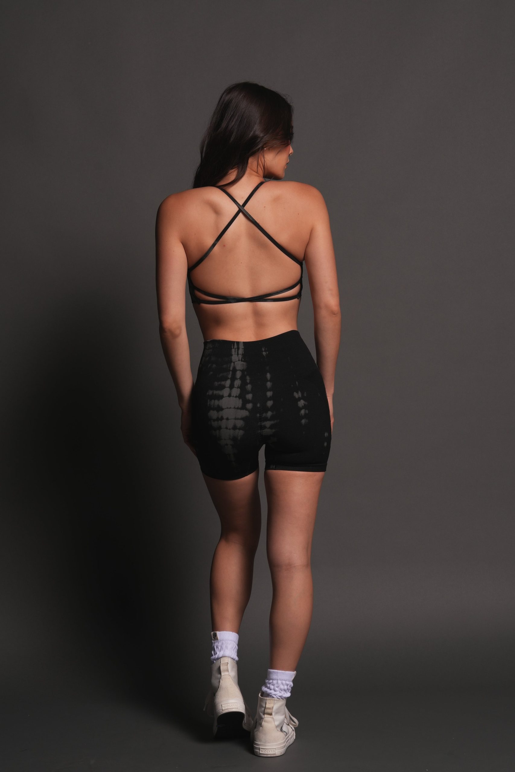 Dual Wolf Everson Seamless Sierra Shorts in Black Tonal Serpent - Image 5