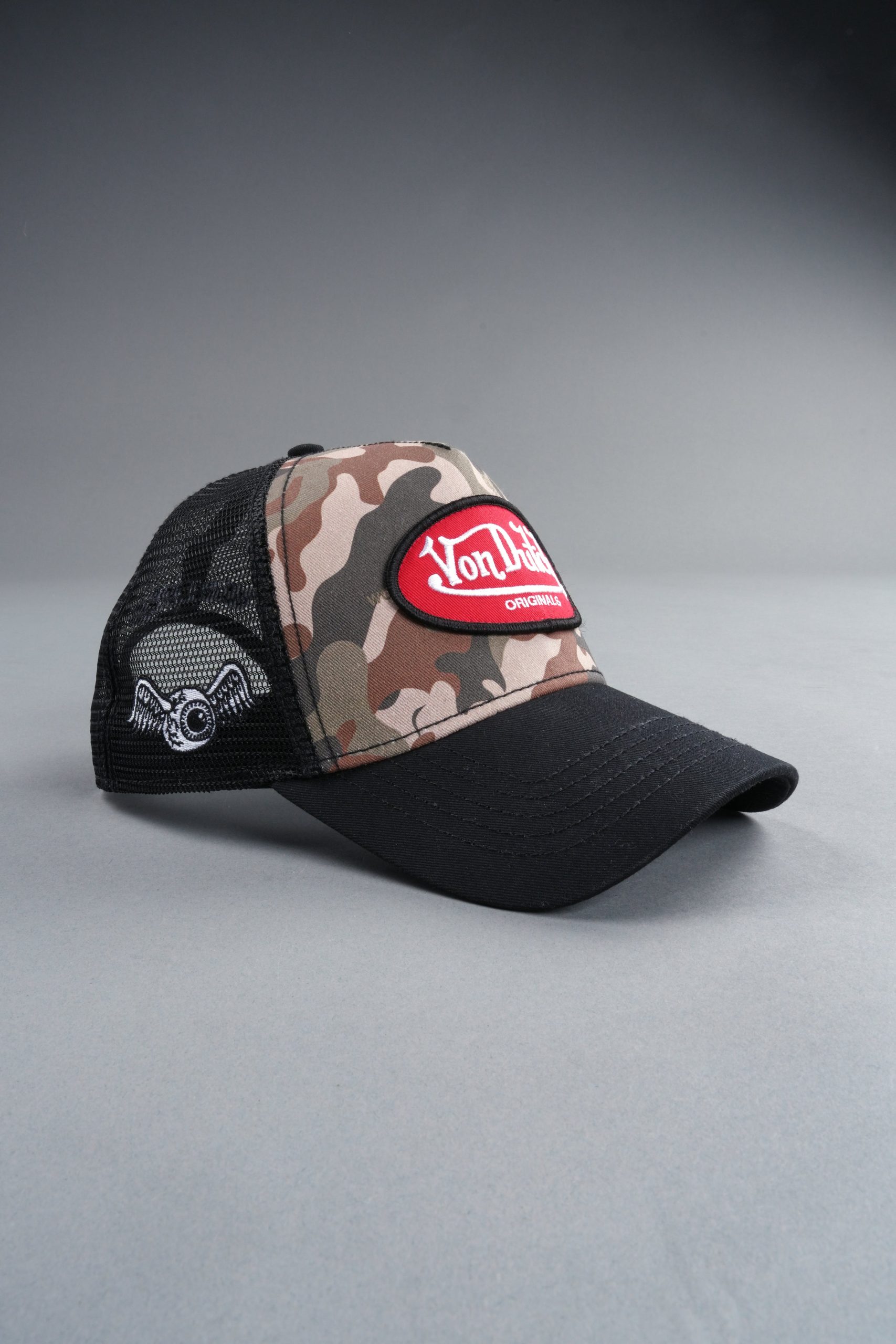 DSVD Collab Trucker Hat in Black Camo/Olive - Image 11