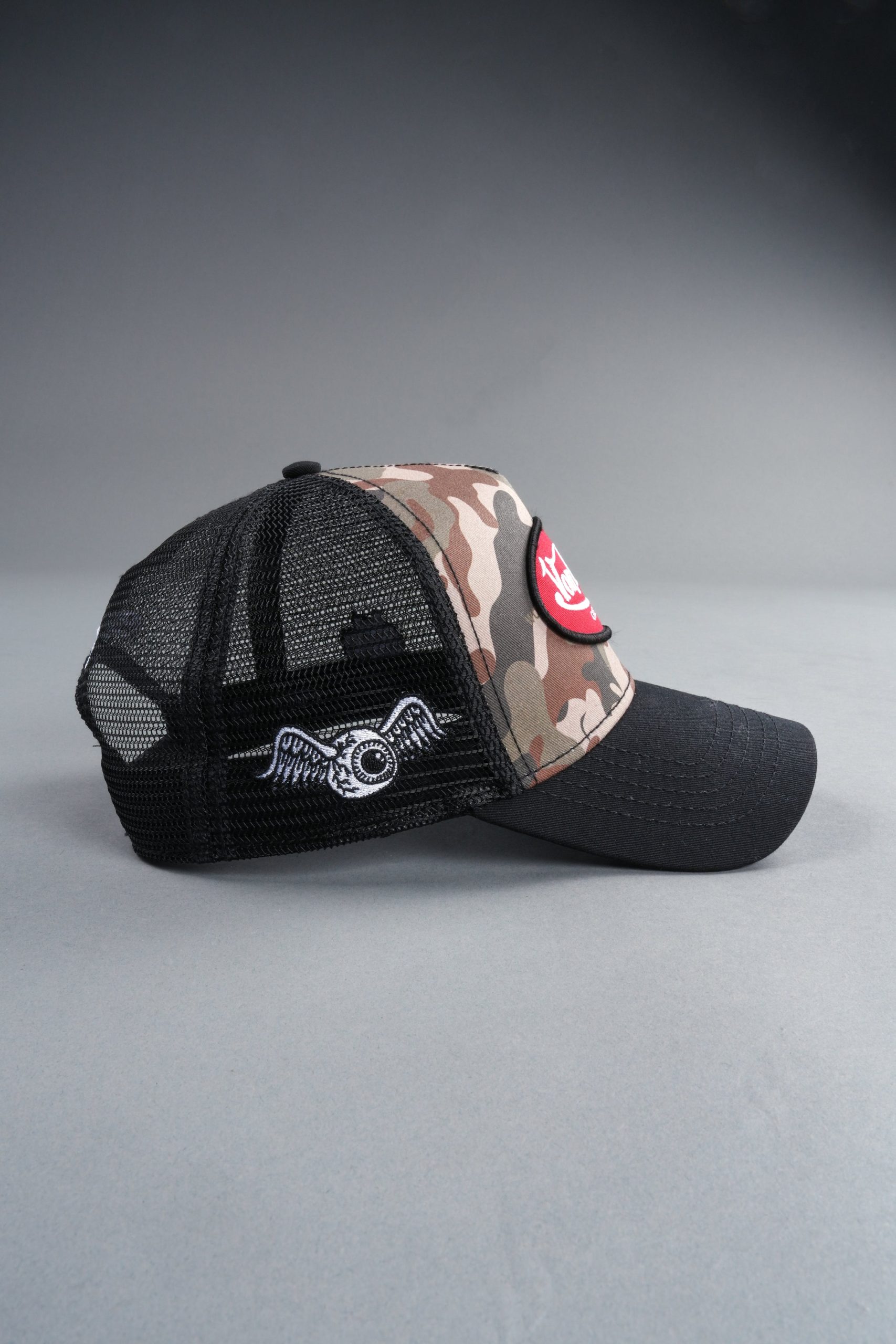 DSVD Collab Trucker Hat in Black Camo/Olive - Image 12