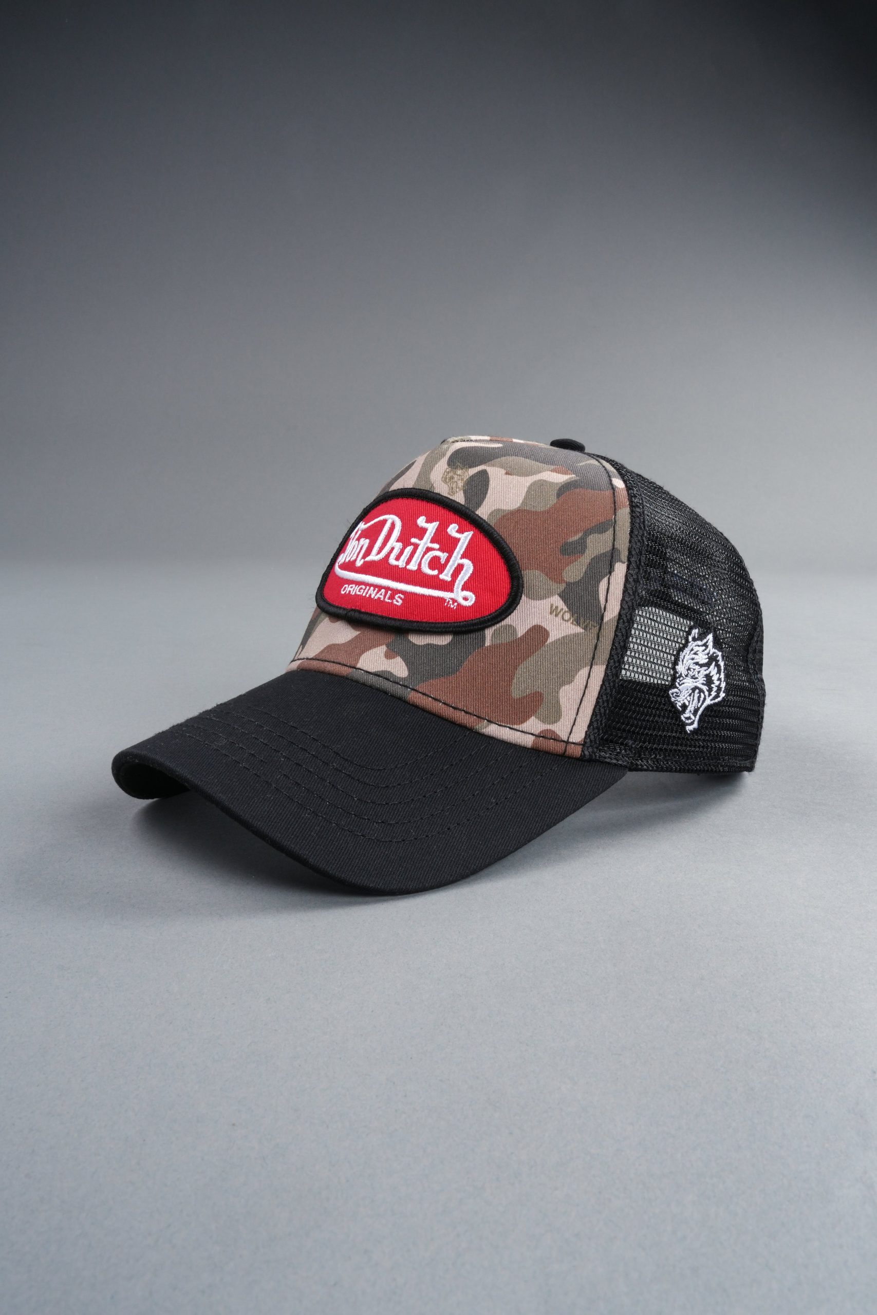 DSVD Collab Trucker Hat in Black Camo/Olive - Image 10