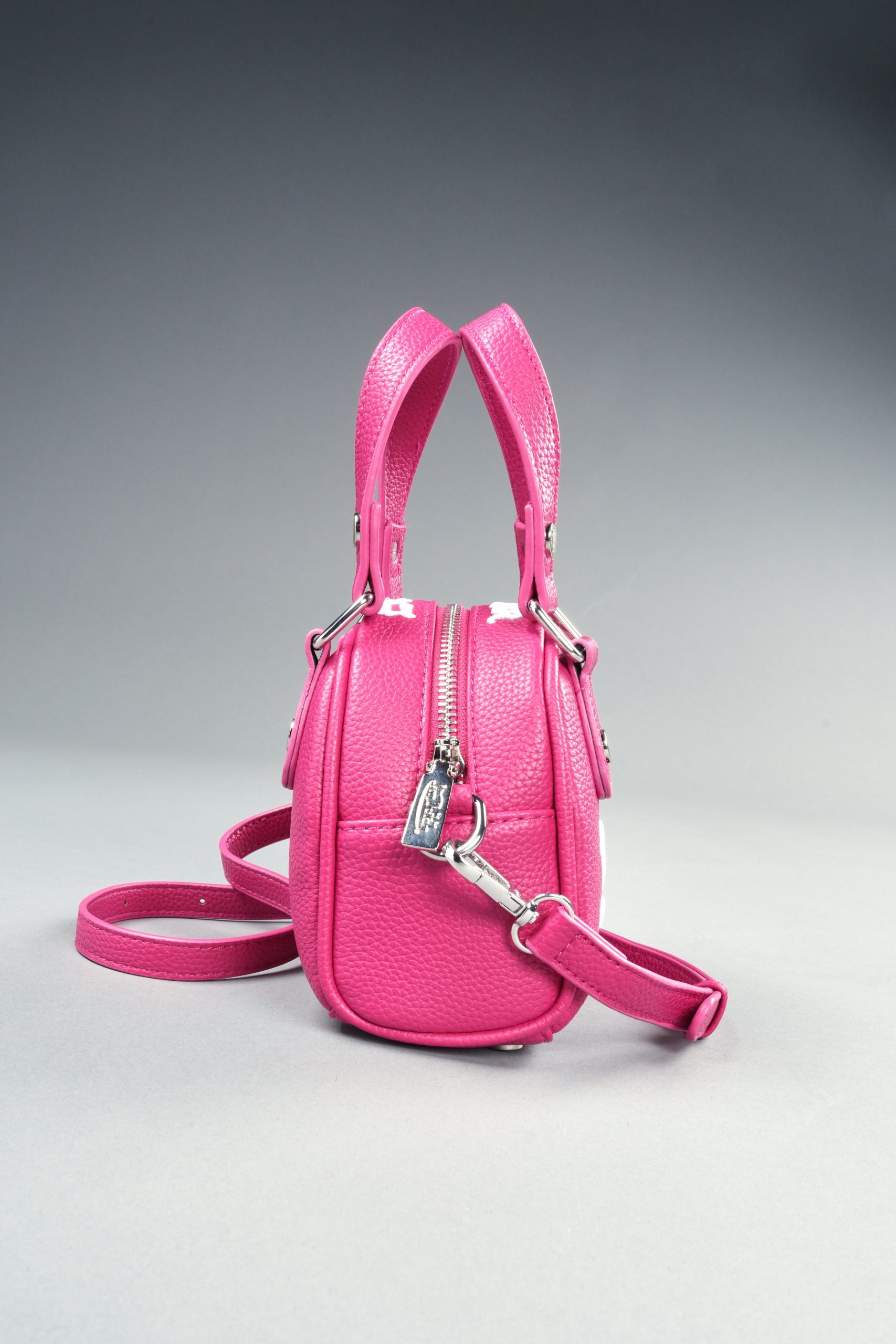 DSVD Collab VD Leather Mini Bowler in Mauve/Pink - Image 12