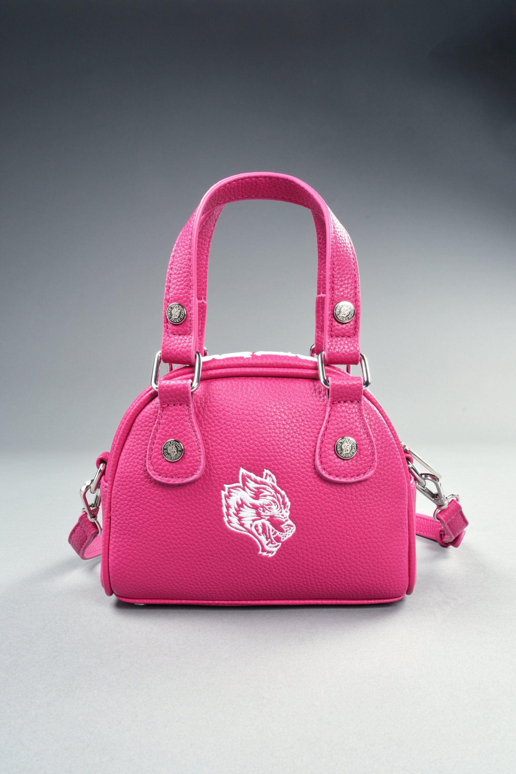 DSVD Collab VD Leather Mini Bowler in Mauve/Pink - Image 9