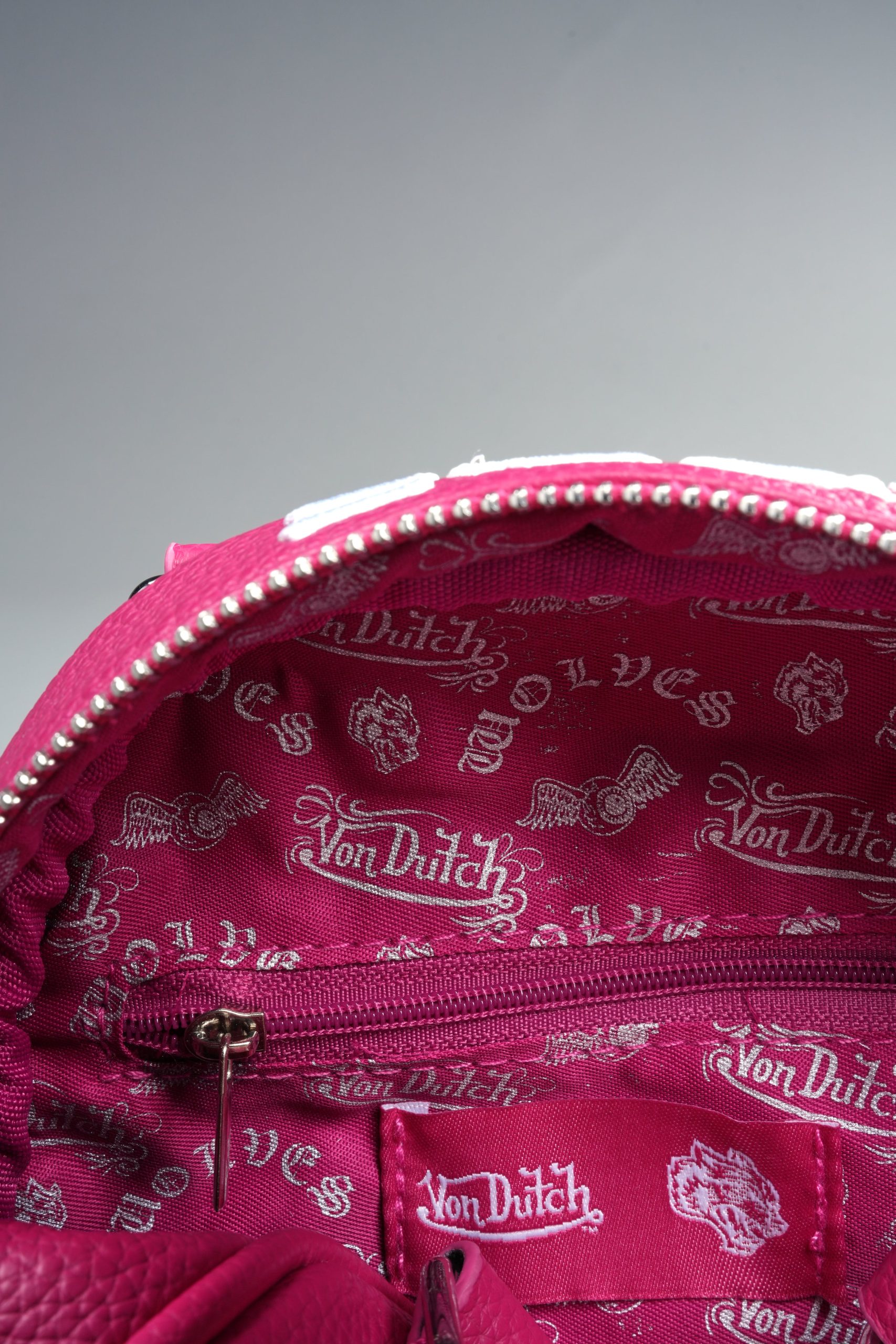 DSVD Collab VD Leather Mini Bowler in Mauve/Pink - Image 13