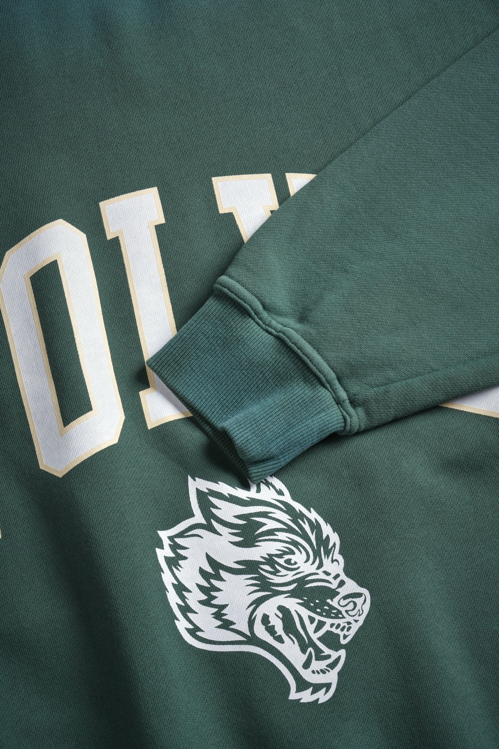 Loyalty London Unisex Crewneck in Hunter Green Driftwash - Image 9