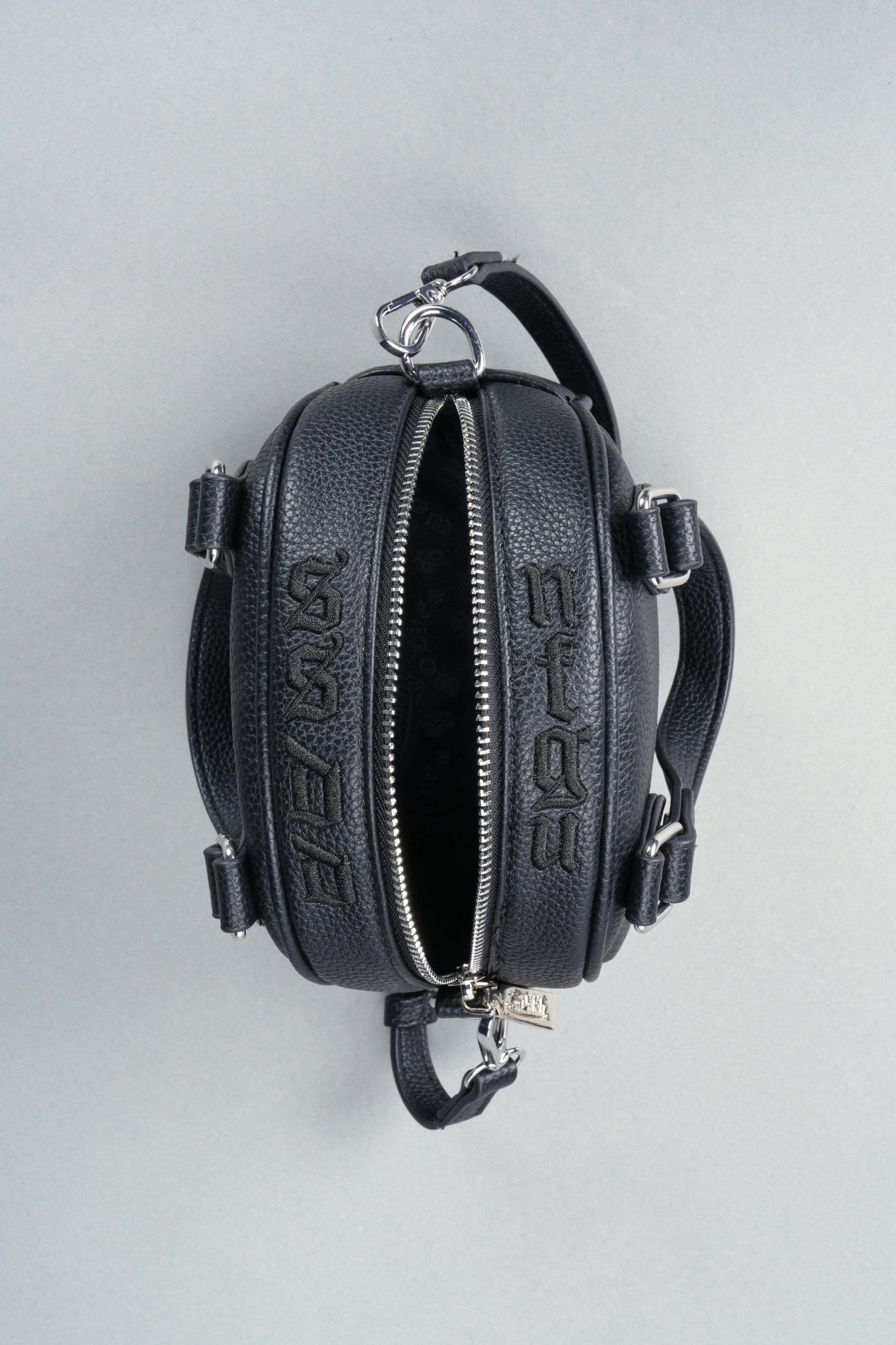 DSVD Collab VD Leather Mini Bowler in Black/Black - Image 8