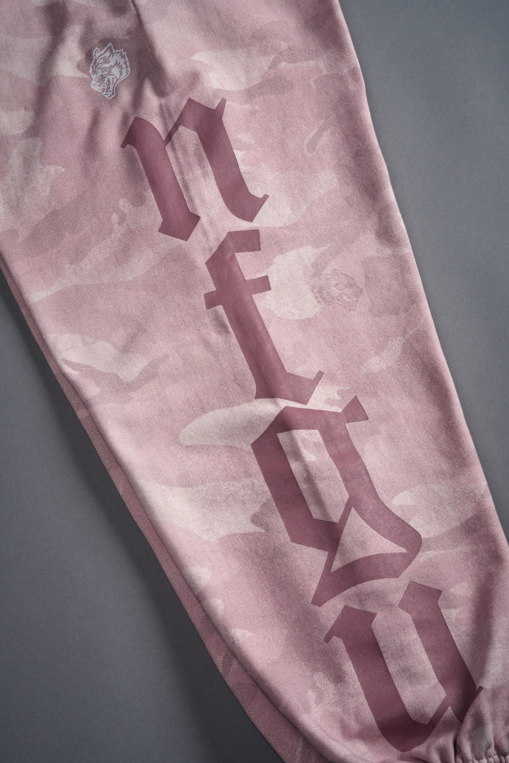Our Mantra Unisex Lounger Sweat Pants in Blush Vintage Woodland Camo - Image 13