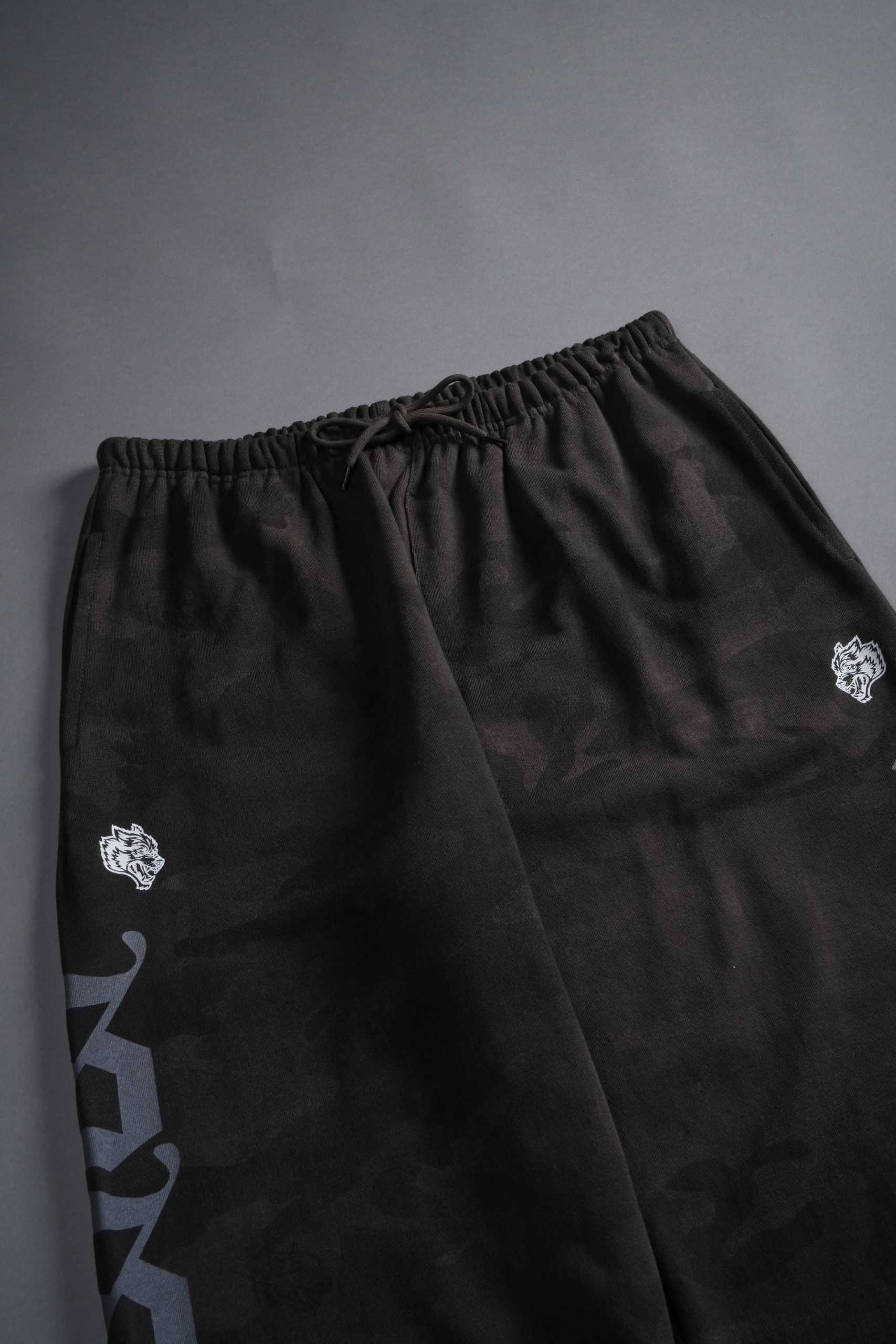 Our Mantra Lounger Sweat Pants in Black Vintage Woodland Camo - Image 8