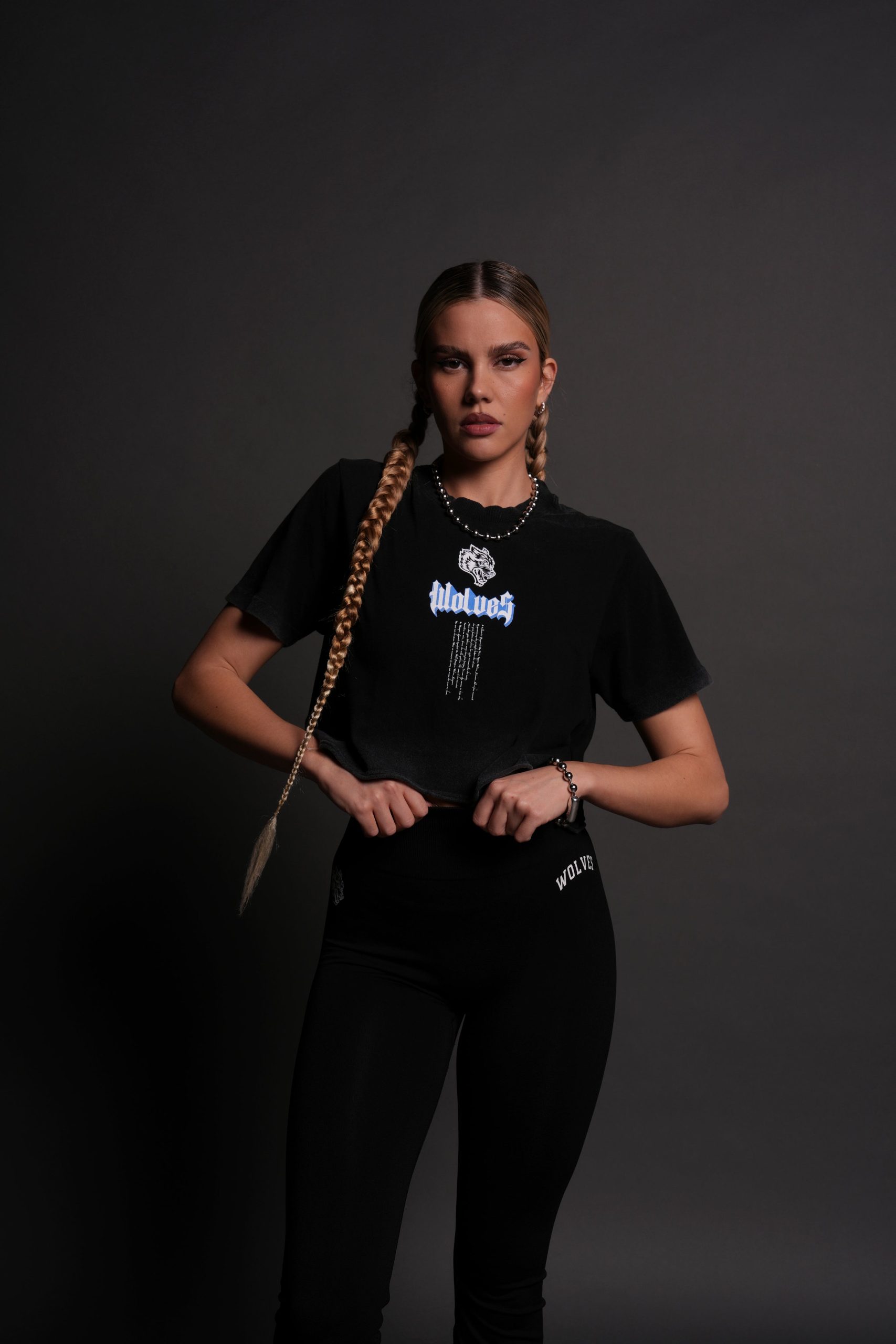 Kikoken Forever Premium (Cropped) Tee in Black - Image 4