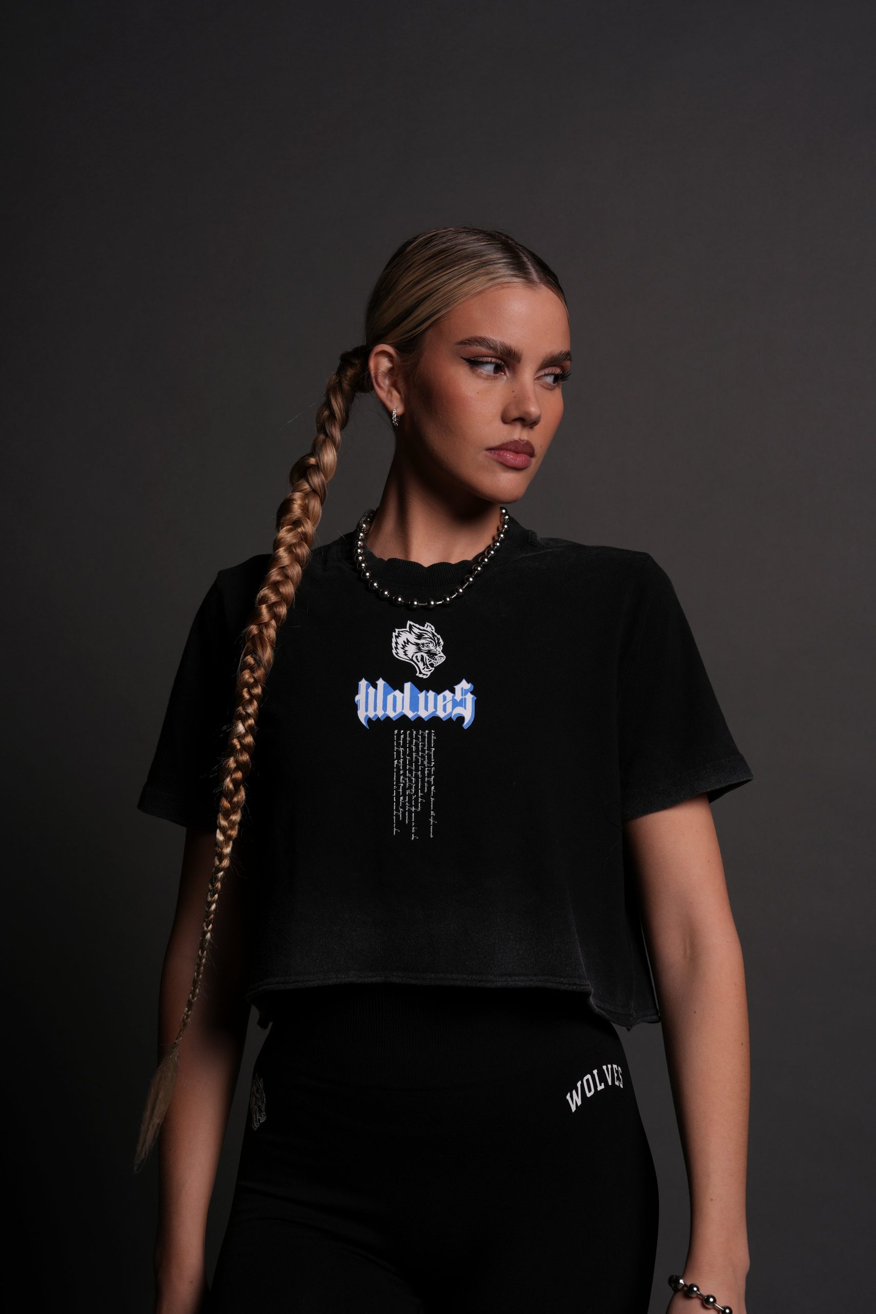 Kikoken Forever Premium (Cropped) Tee in Black - Image 12