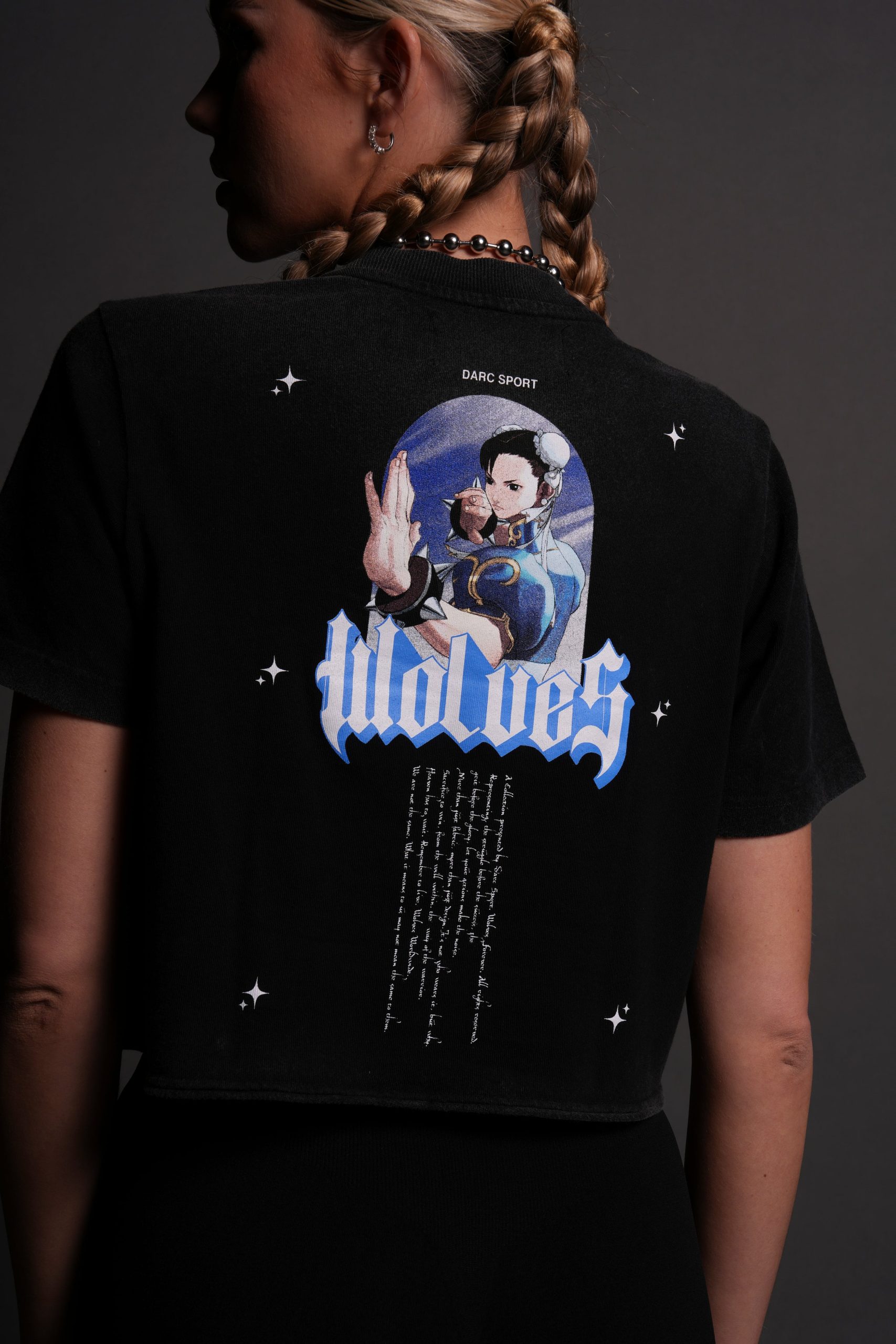 Kikoken Forever Premium (Cropped) Tee in Black - Image 5
