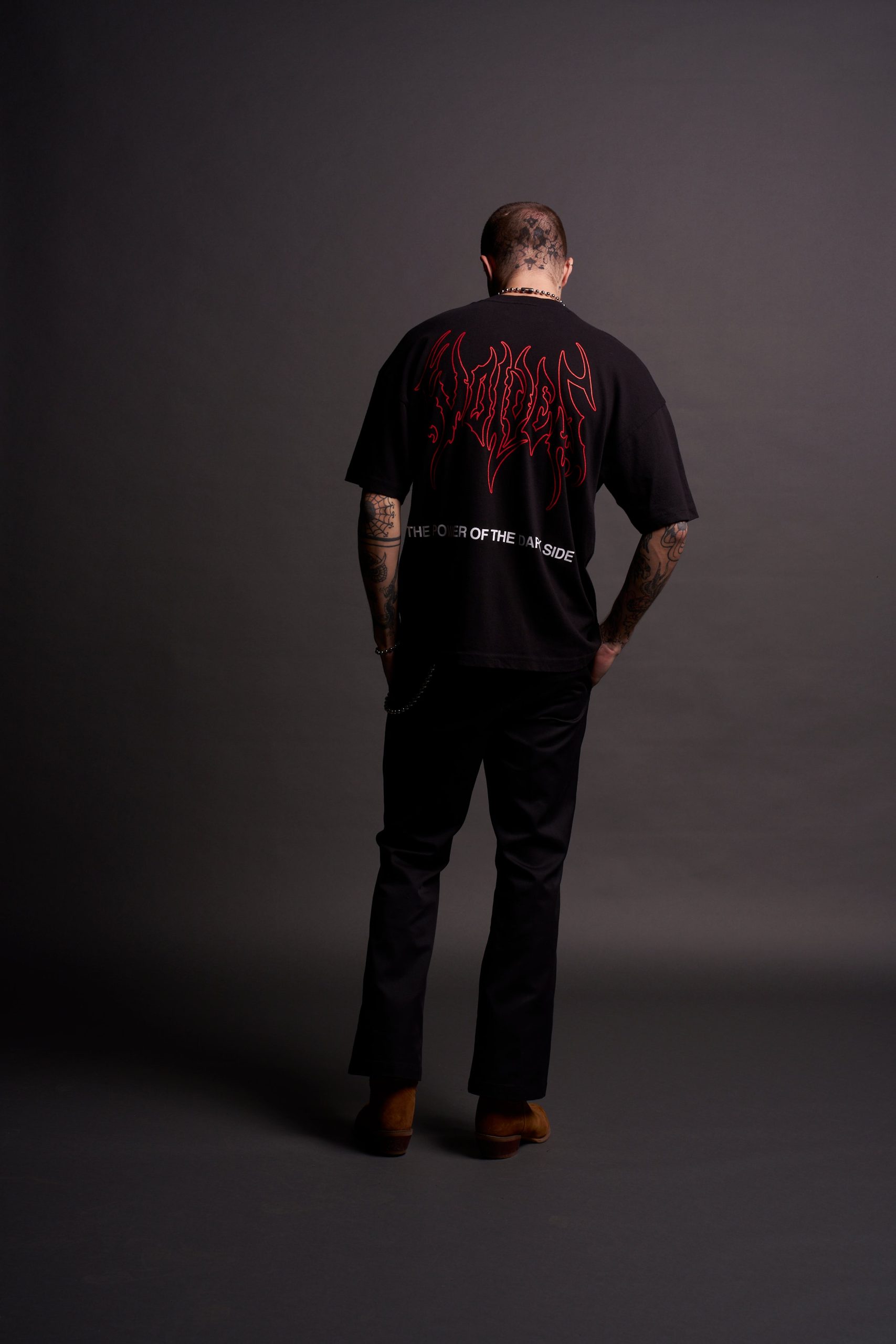 The Power Of The Dark Side Vader Premium Oversized Tee in Black - Image 5