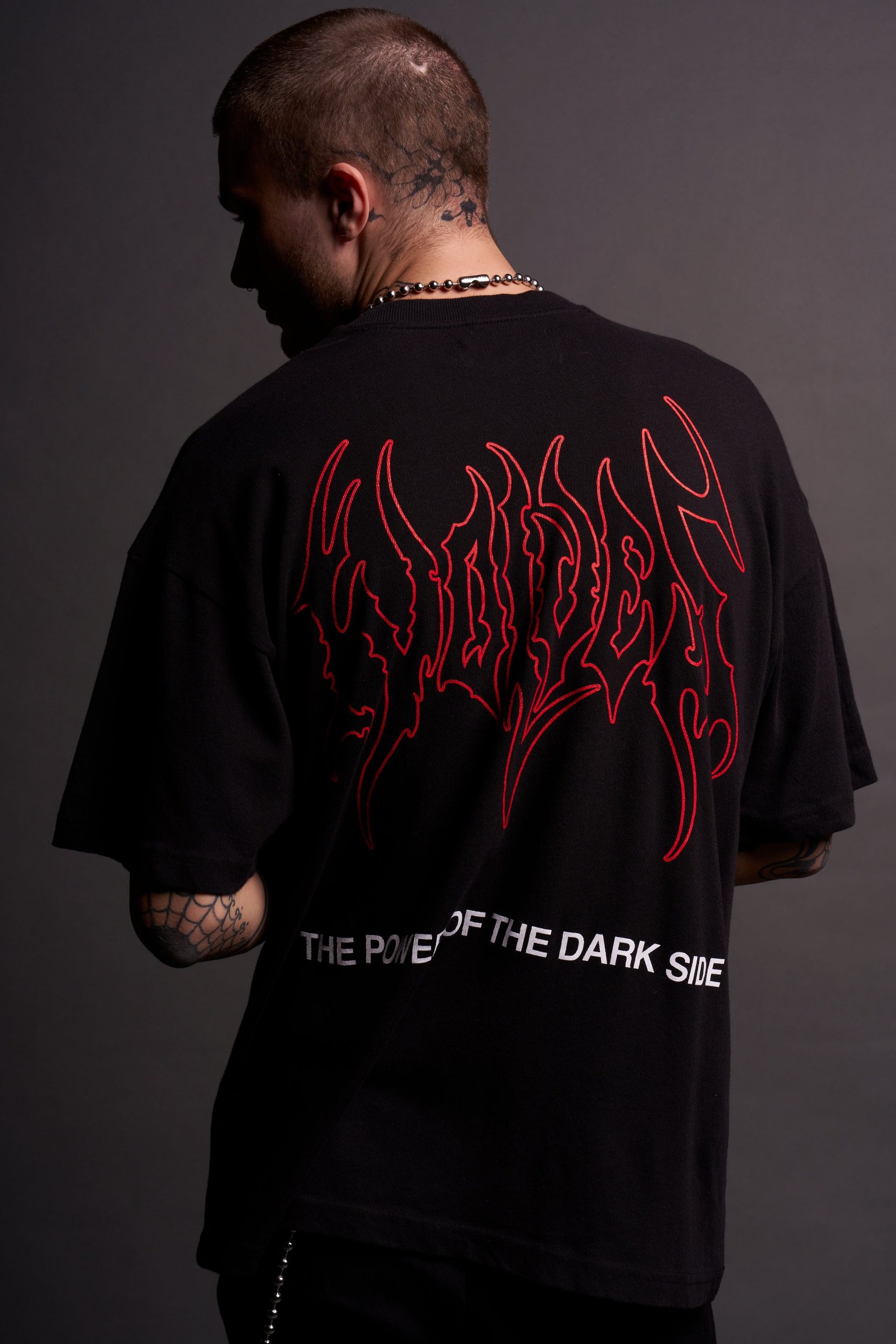The Power Of The Dark Side Vader Premium Oversized Tee in Black - Image 9