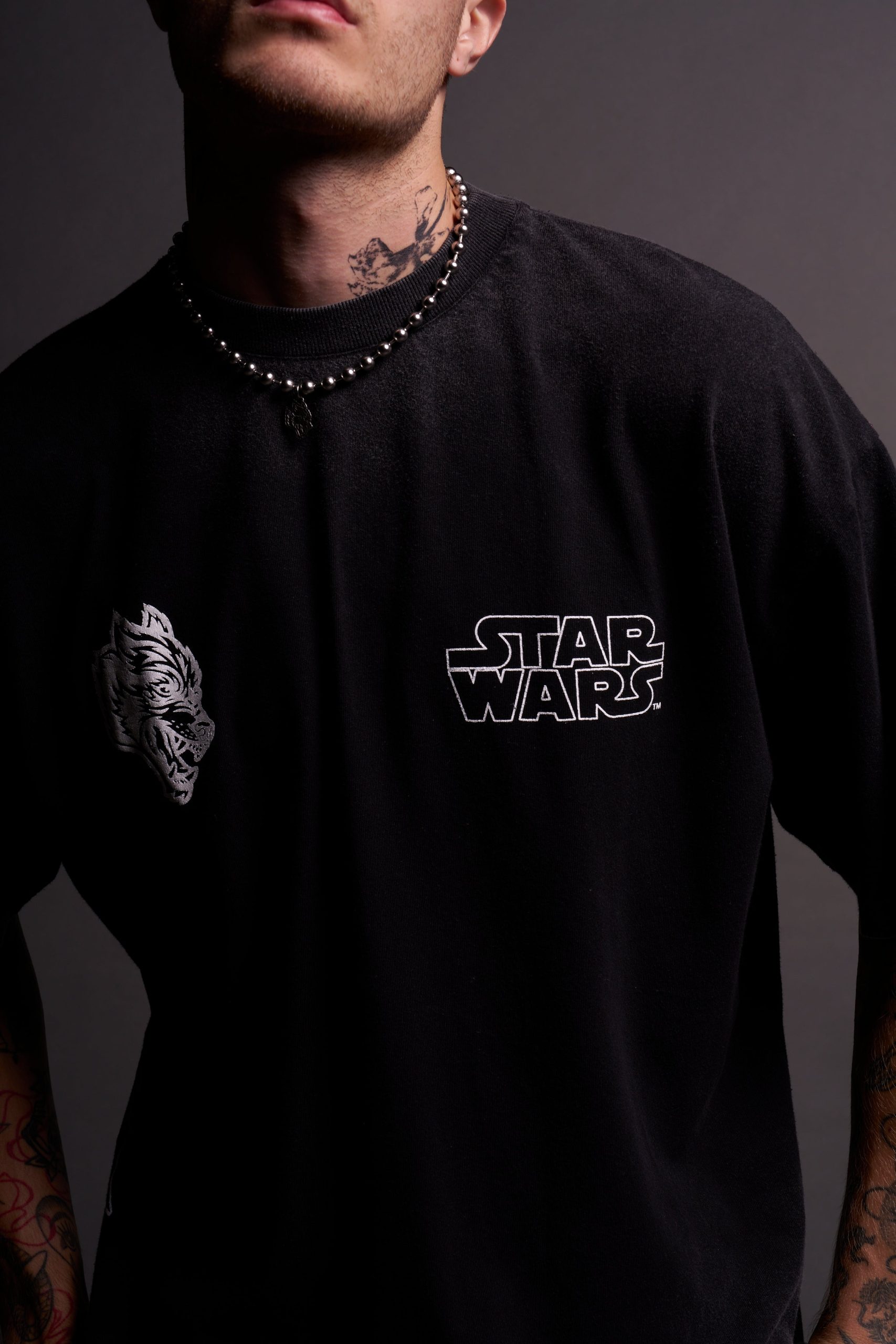 Come To The Dark Side Premium Oversized Tee in Black - Image 7
